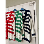 Stripe Long Sleeve Cardigan