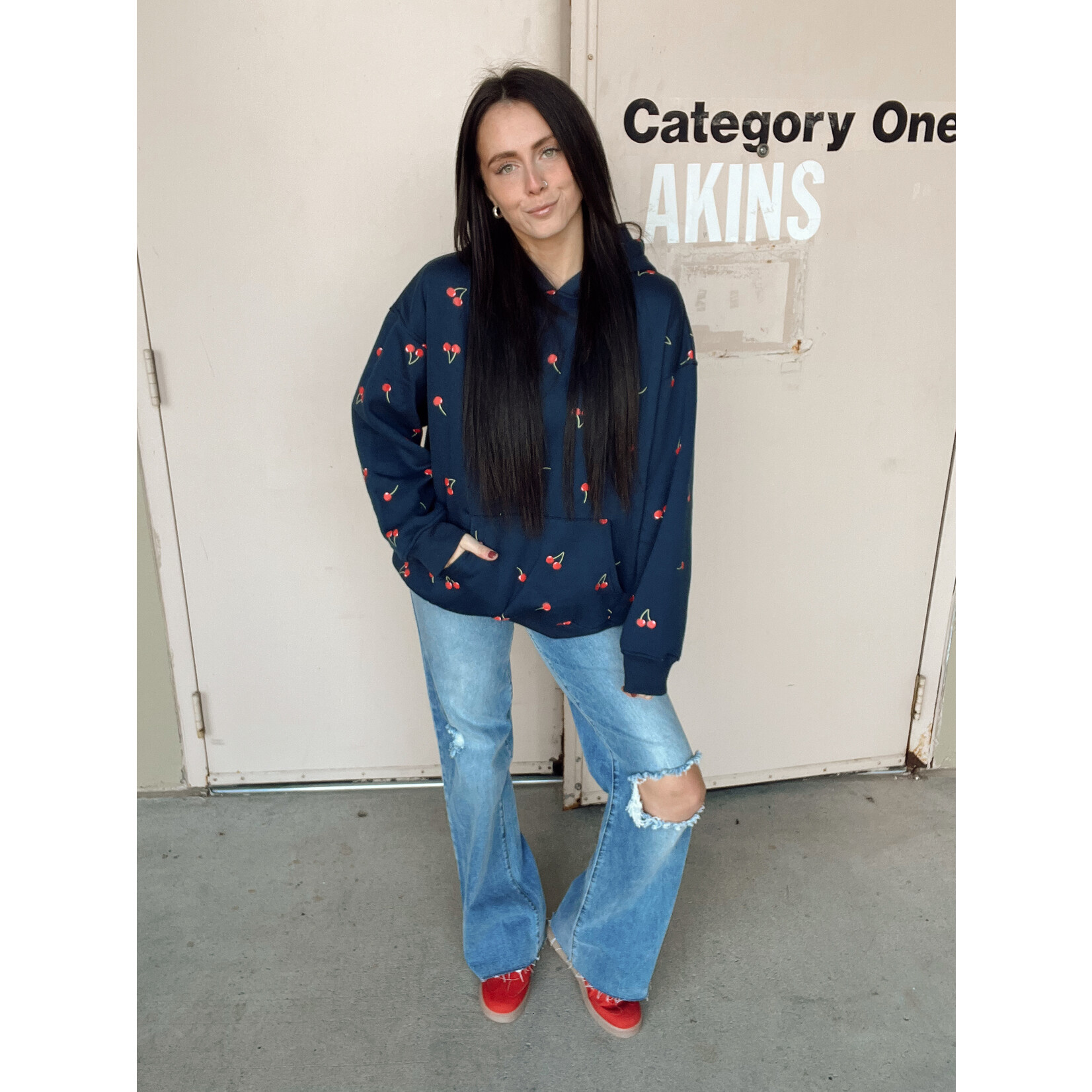 Printed Hoodie Sweatshirt