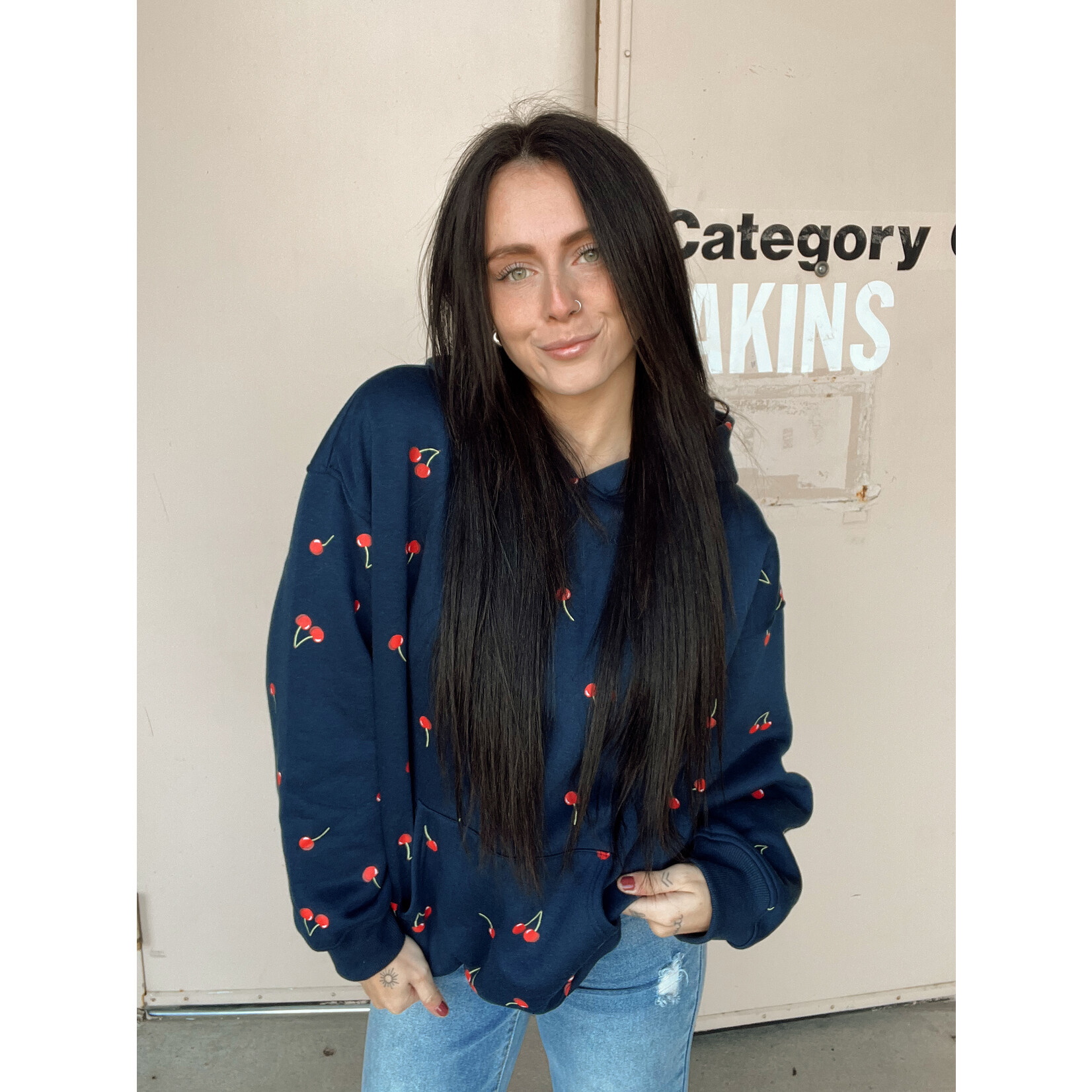 Printed Hoodie Sweatshirt