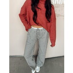 Contrast Gingham Boxer Pants
