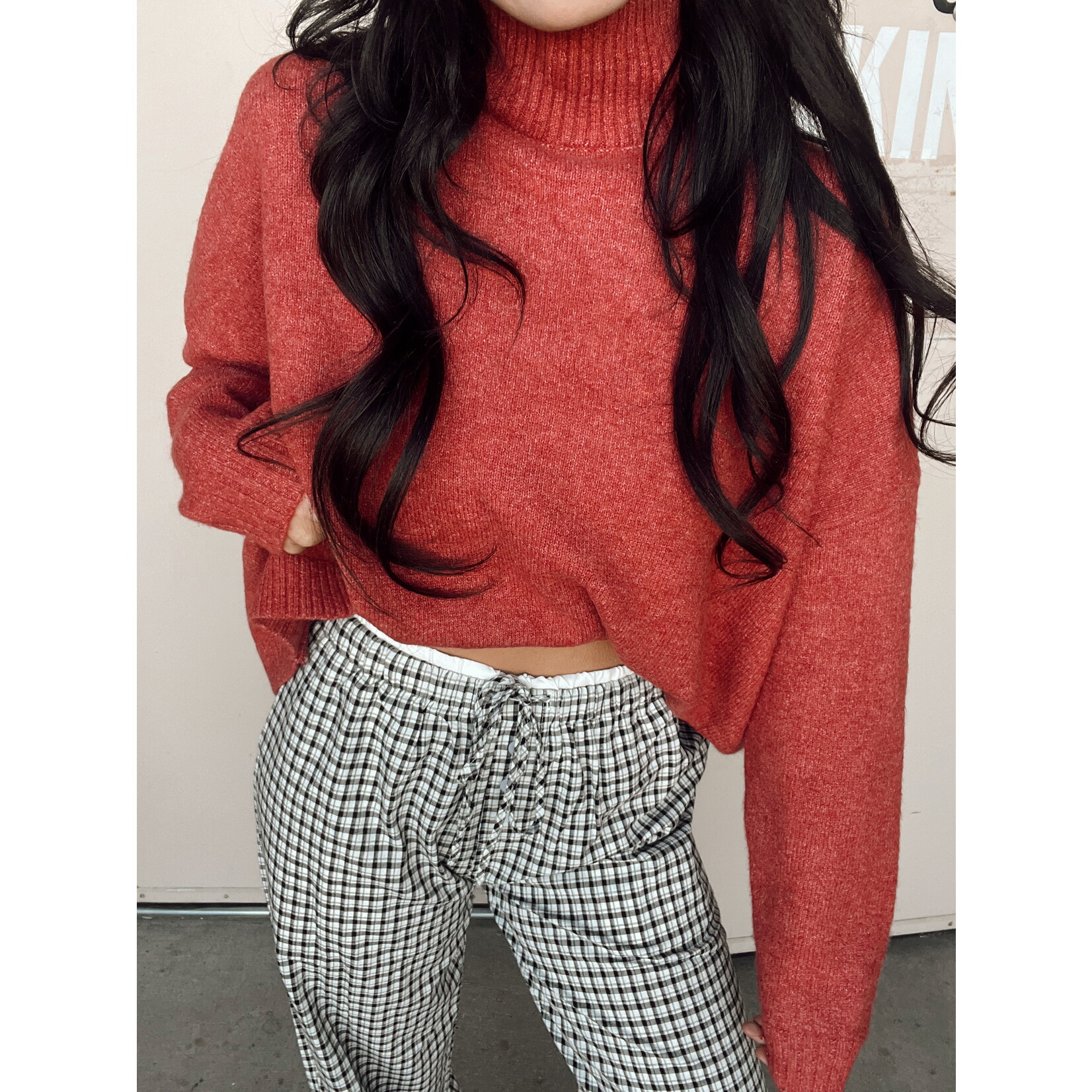 Contrast Gingham Boxer Pants