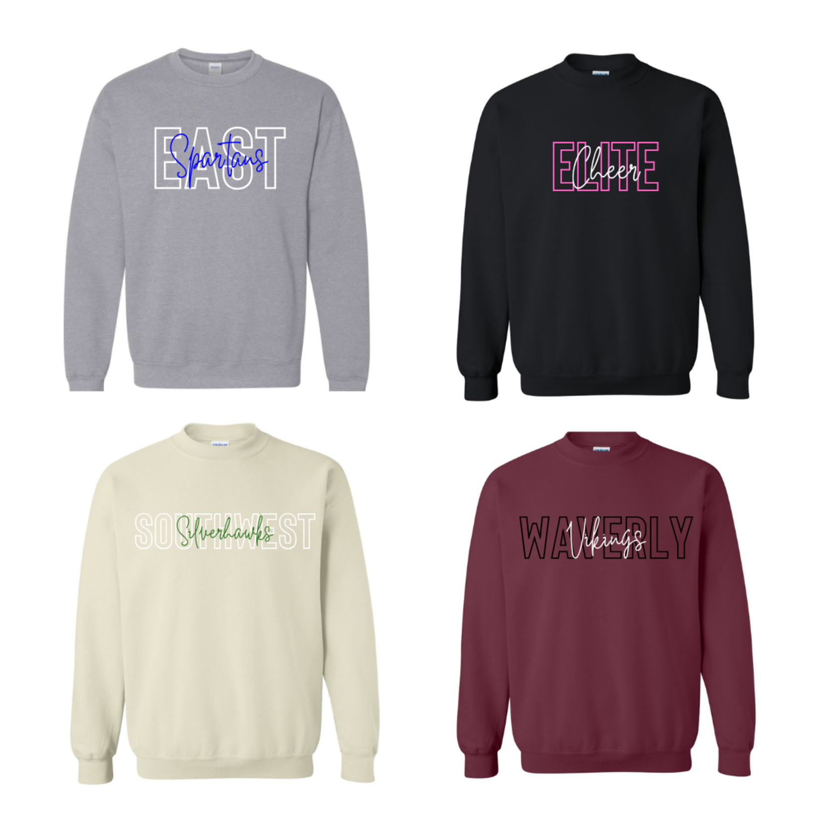 Gildan Custom Layered Team Crew