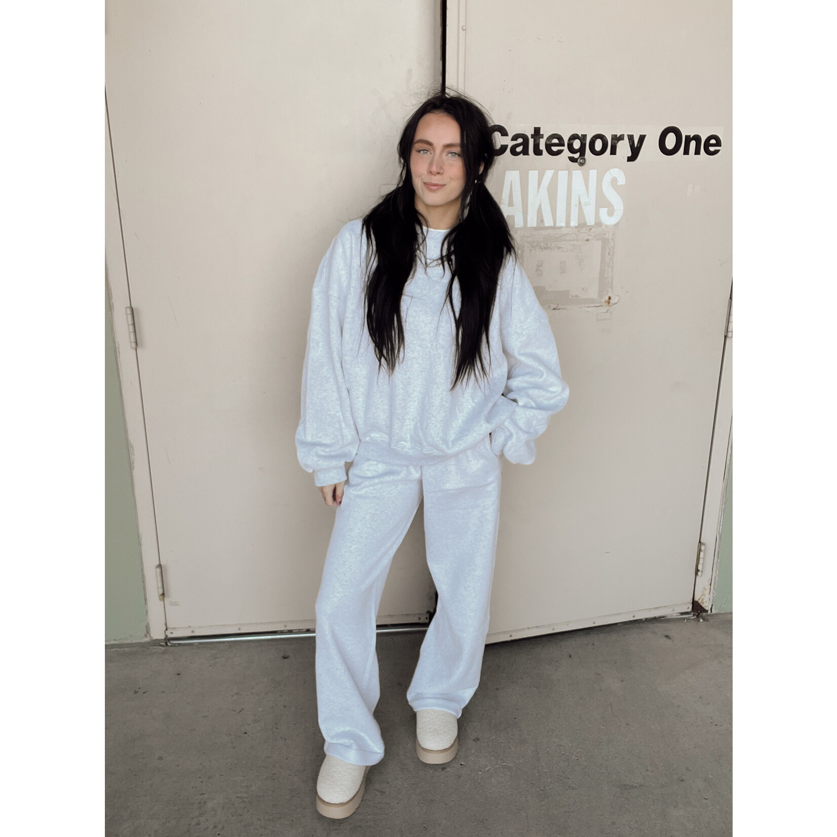 Lightweight Fleece Wide Leg Pants