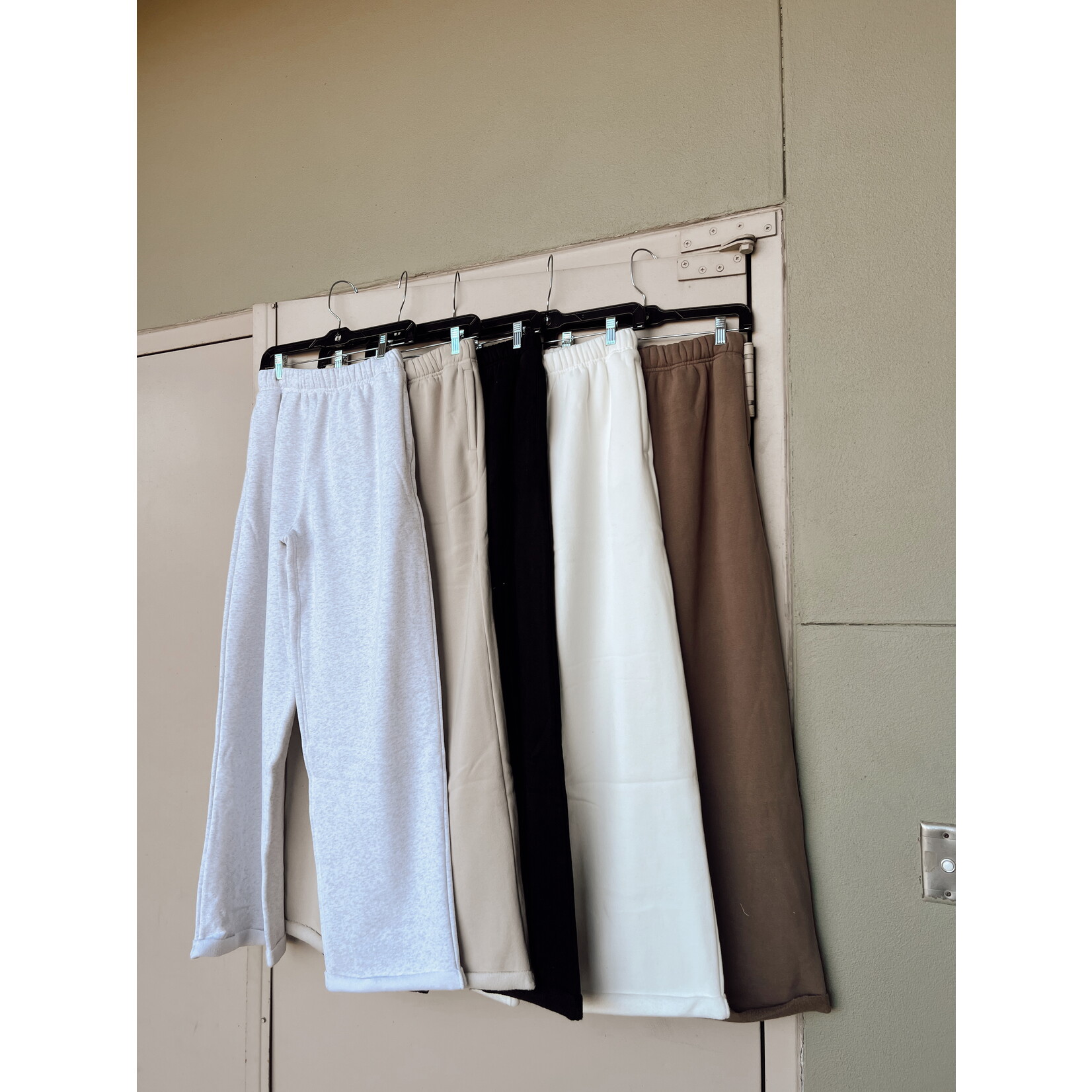 Lightweight Fleece Wide Leg Pants
