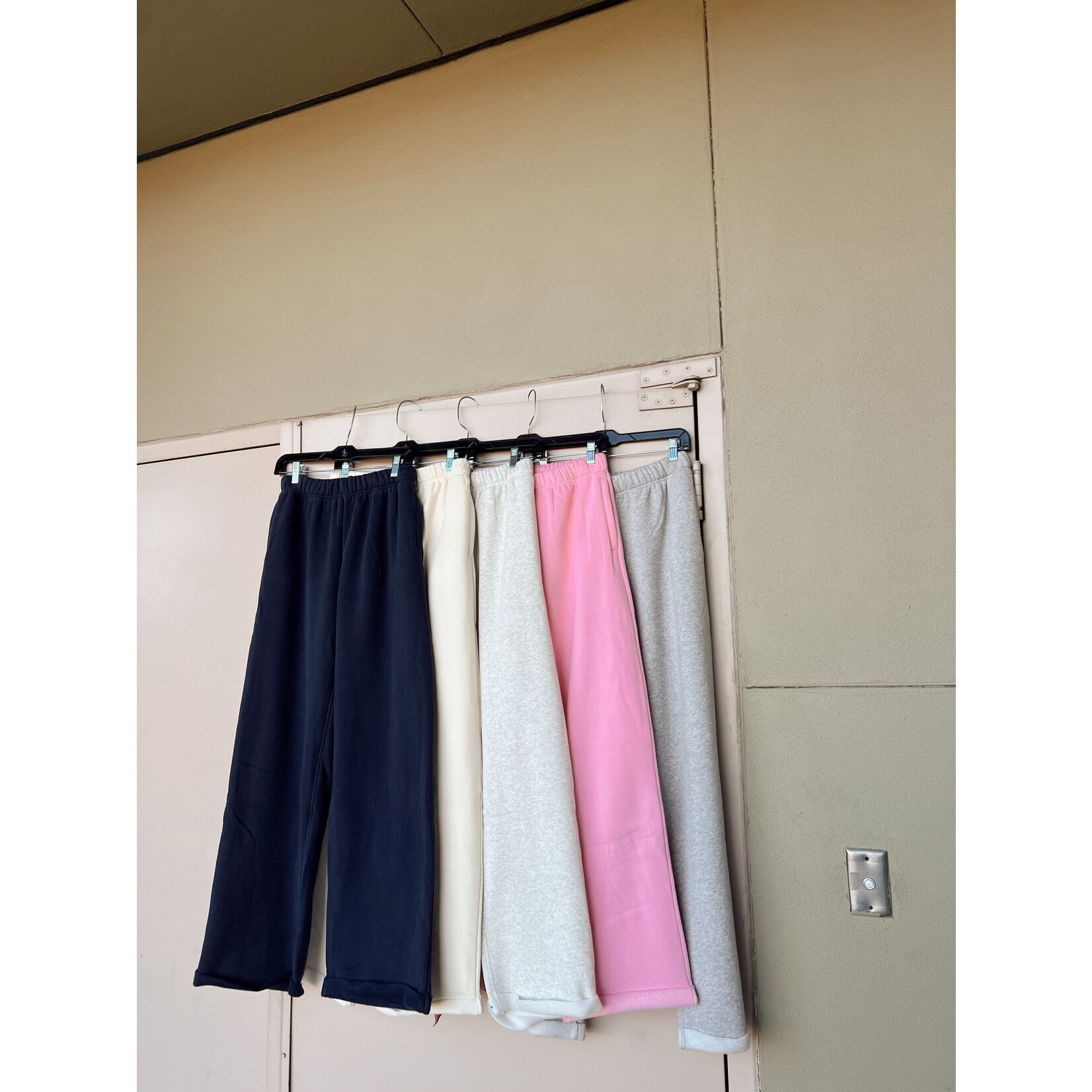 Lightweight Fleece Wide Leg Pants
