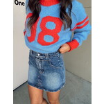 So Me Washed Denim Mini Skirt