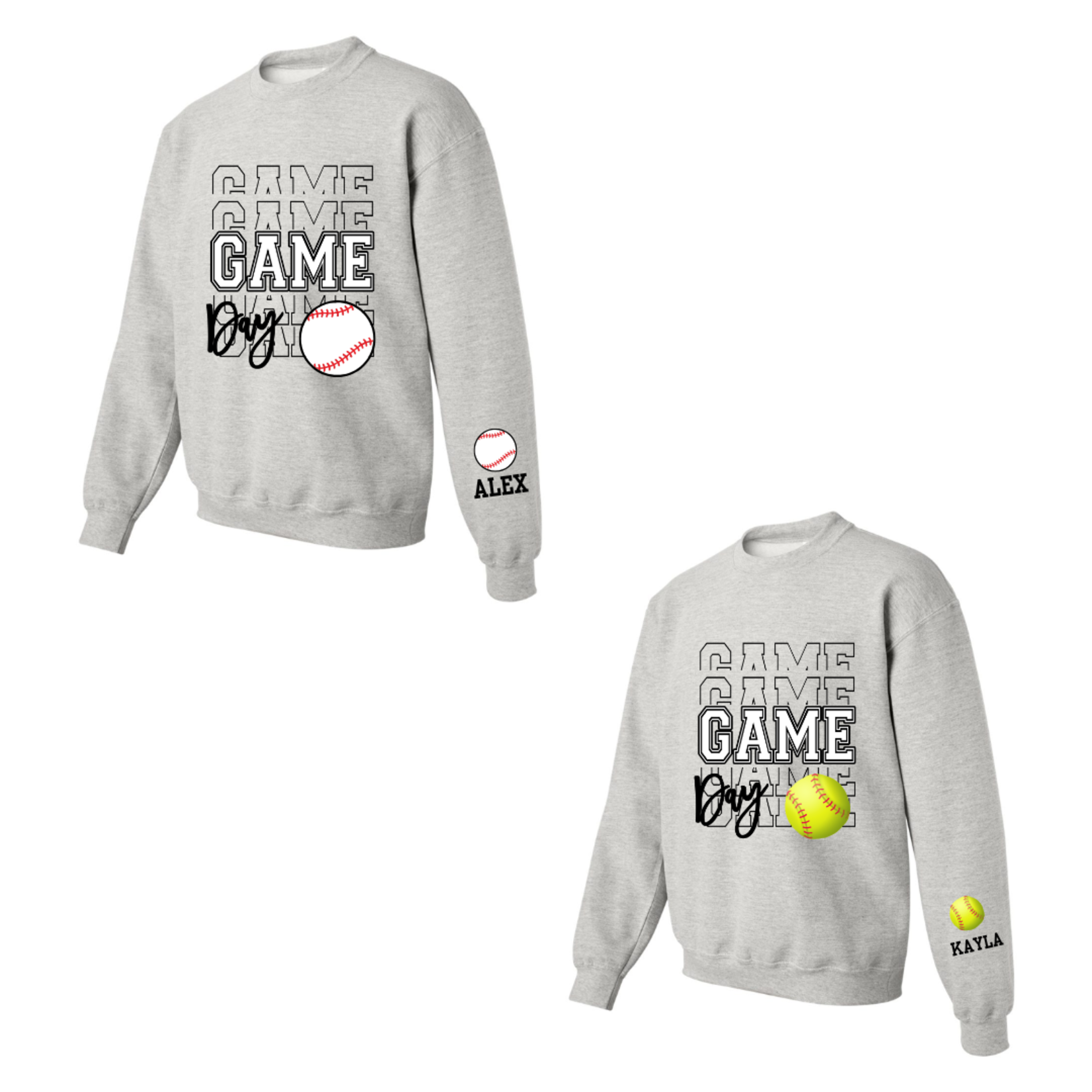 Gildan Game Day Repeat Custom Sports Crew