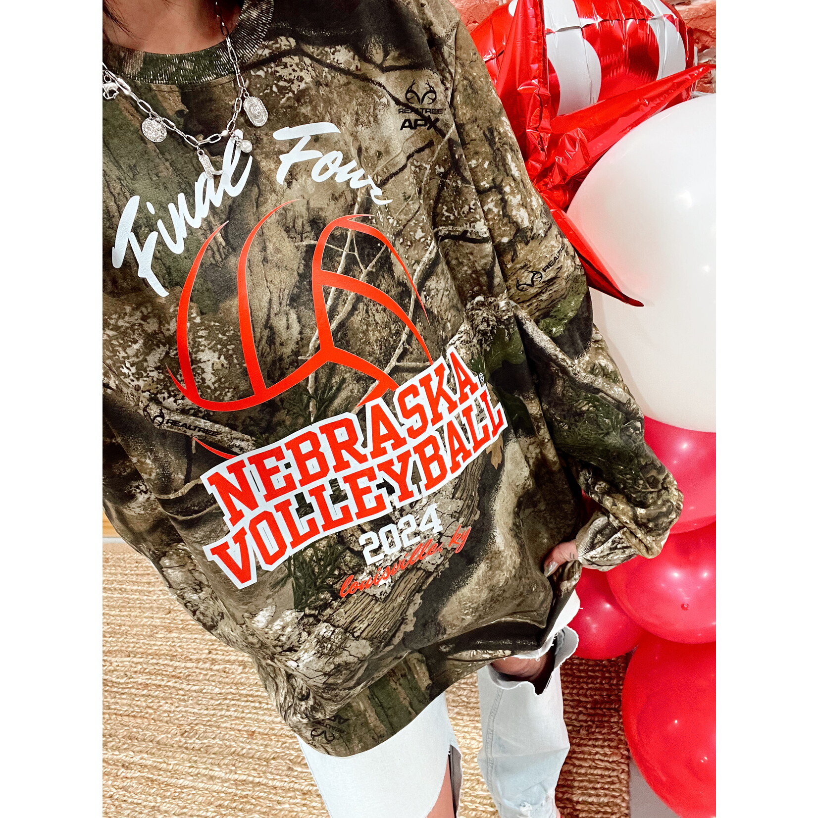 Code Five Nebraska Volleyball Final Four Camo Long Sleeve