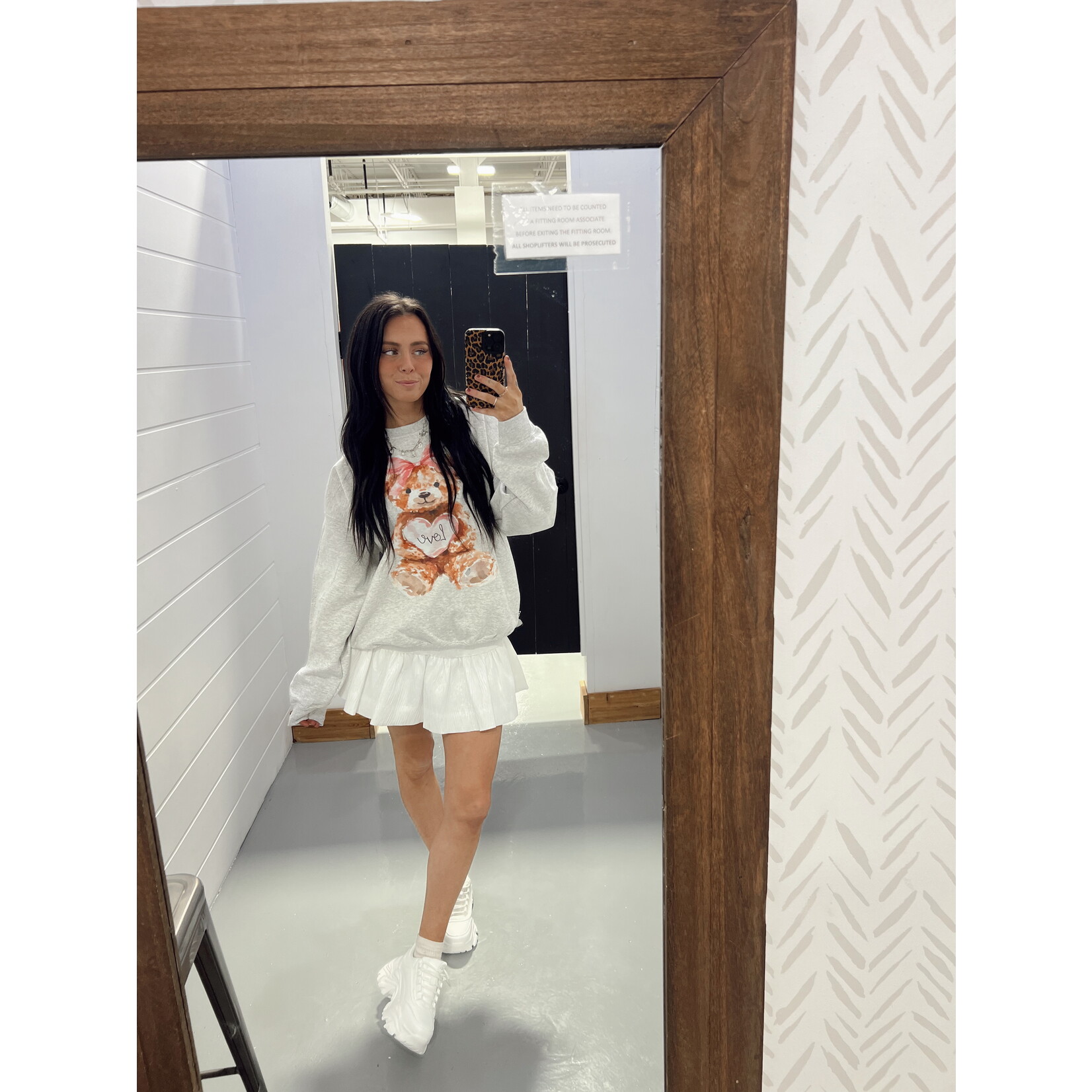 Gildan Teddy Bear Heart Crewneck