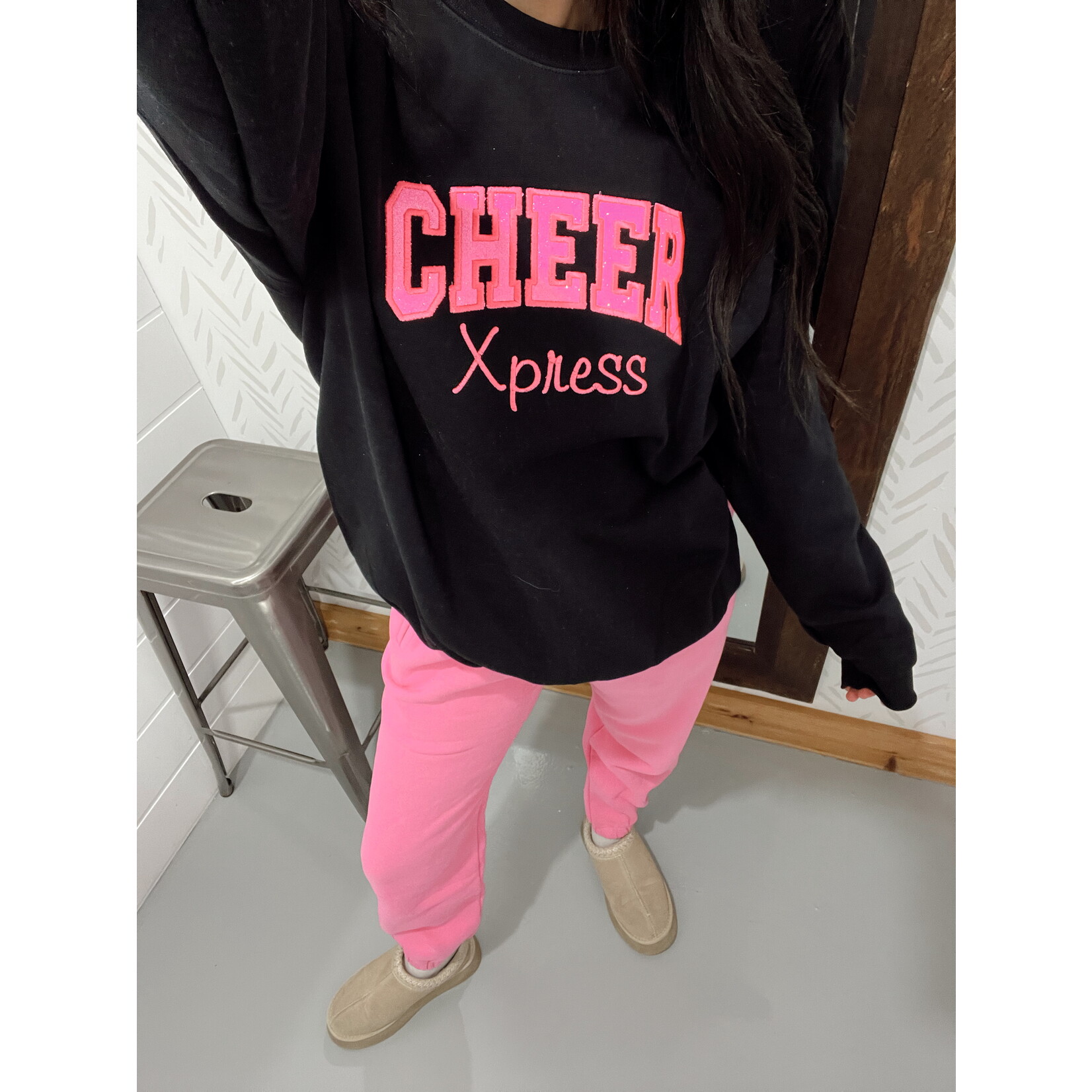 Gildan Cheer Xpress Custom Sparkle Emb. Crew