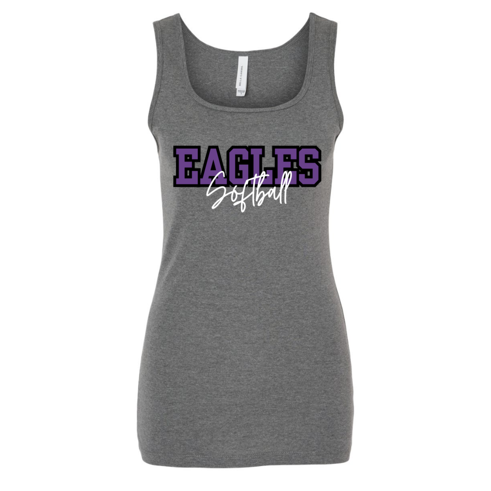 Bella+Canvas Eagles Softball Layered Tank