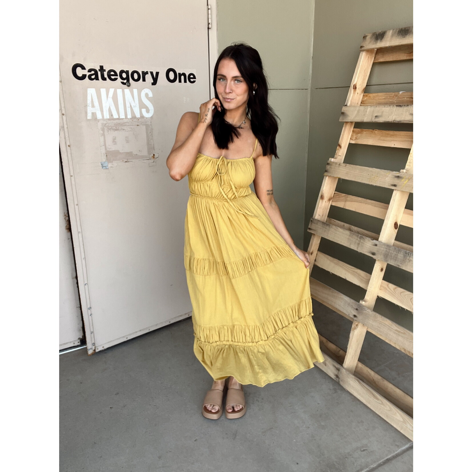 So Me Woven A Line Boho Maxi Dress