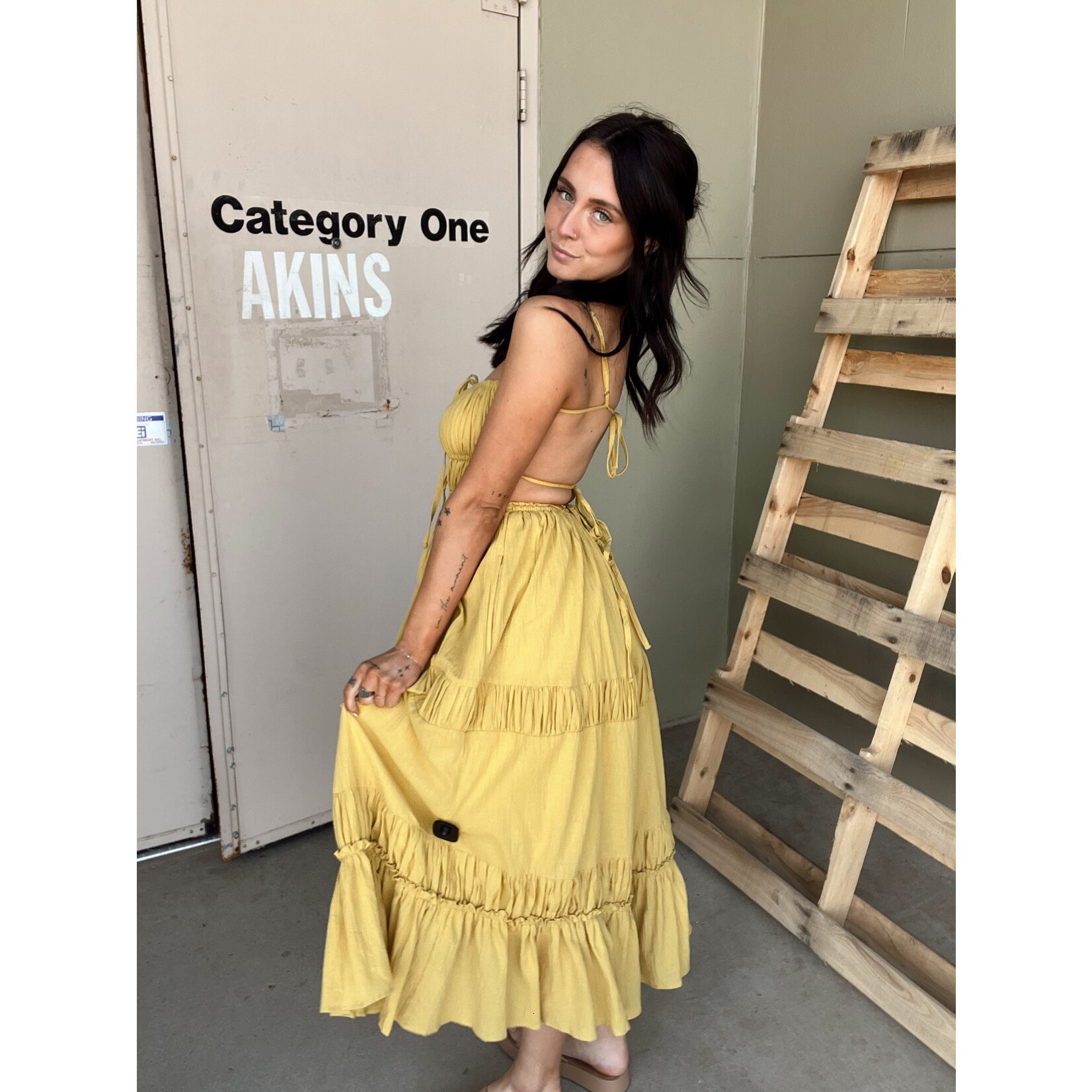 So Me Woven A Line Boho Maxi Dress