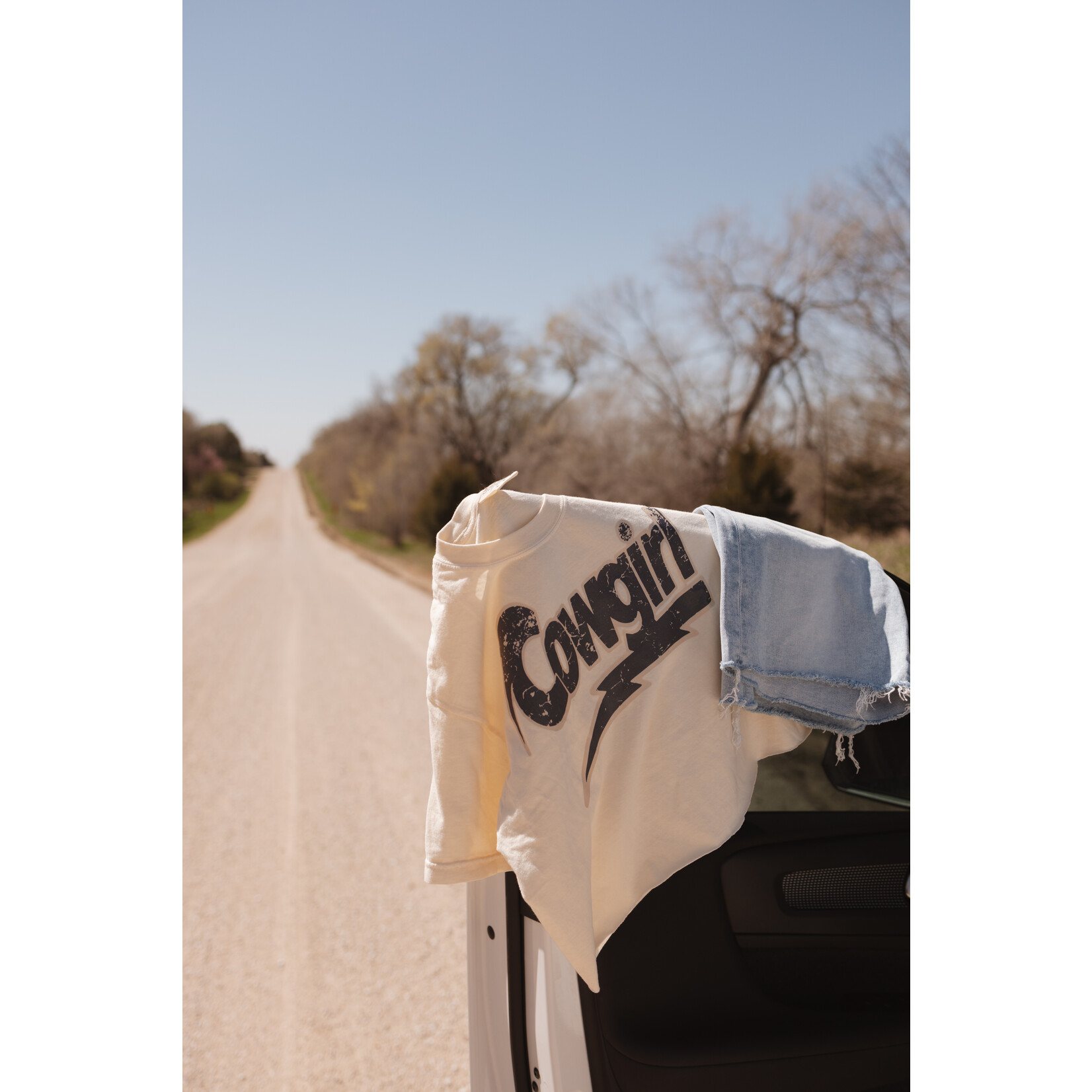 comfort colors Cowgirl Bolt Tee