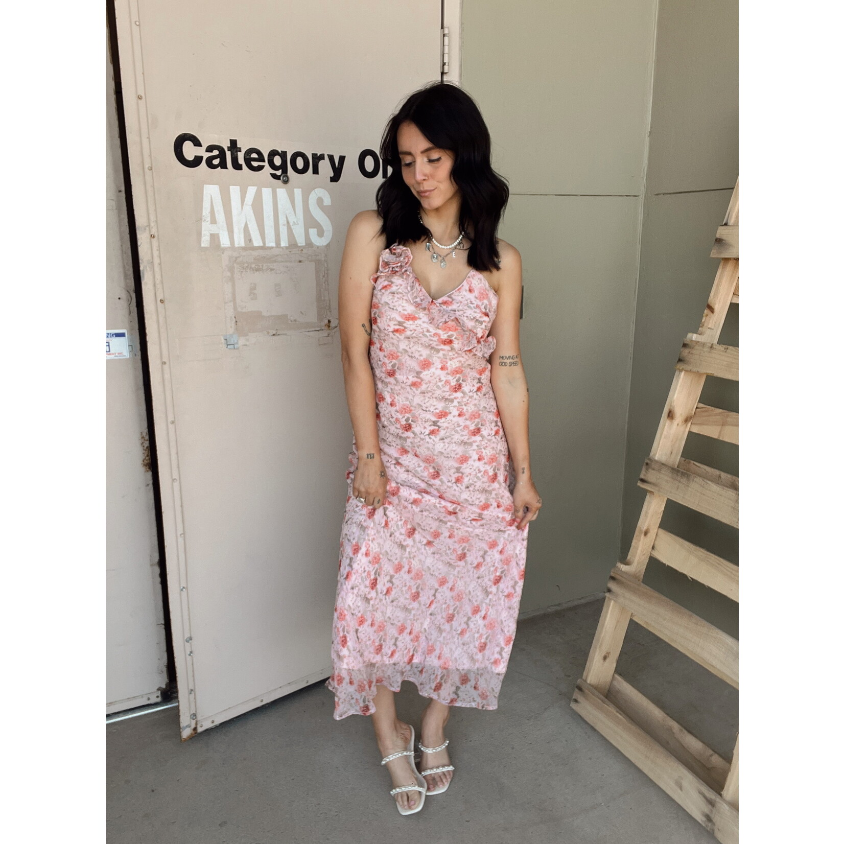 Spaghetti Strap Maxi Dress