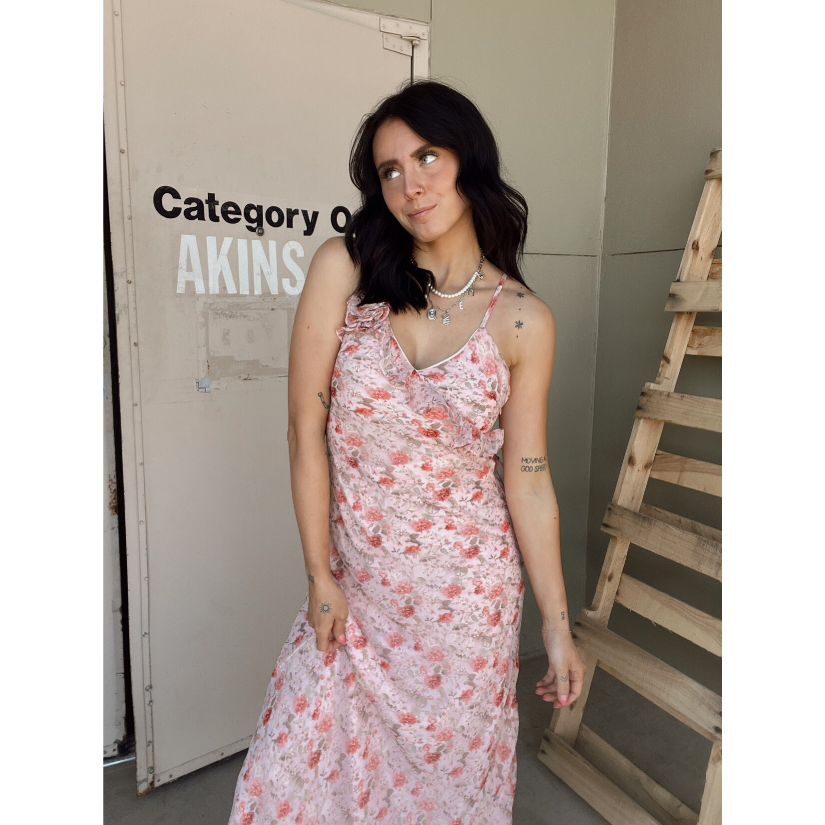 Spaghetti Strap Maxi Dress