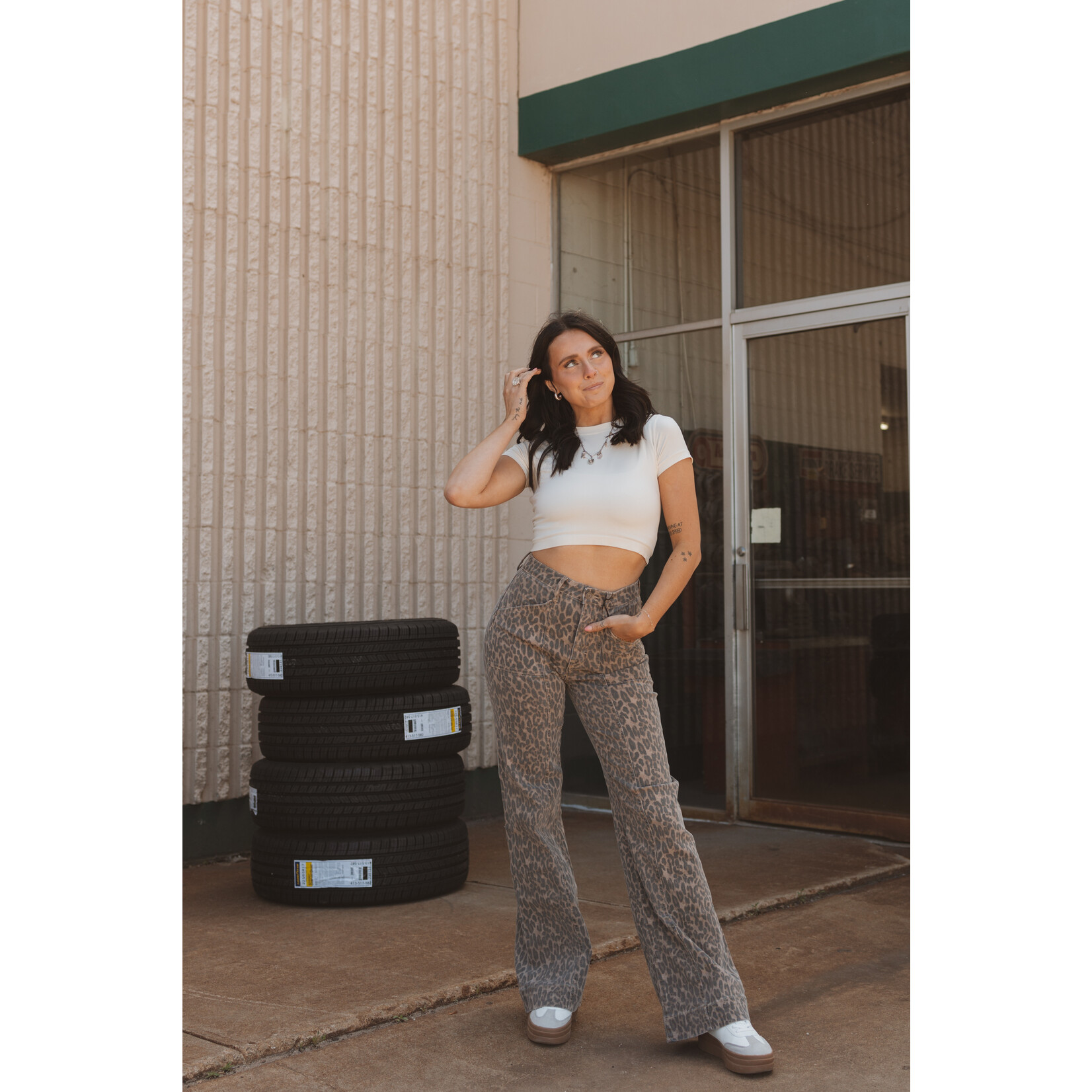 Hidden Brand High Rise Wide Comfort Flare
