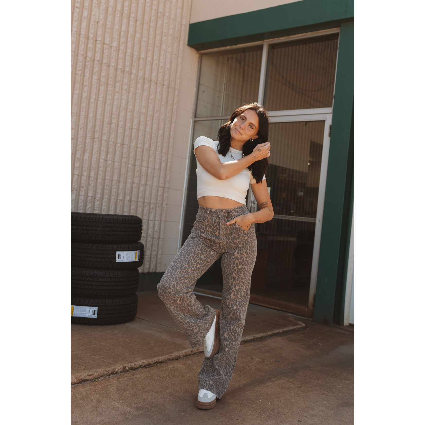 Hidden Brand High Rise Wide Comfort Flare