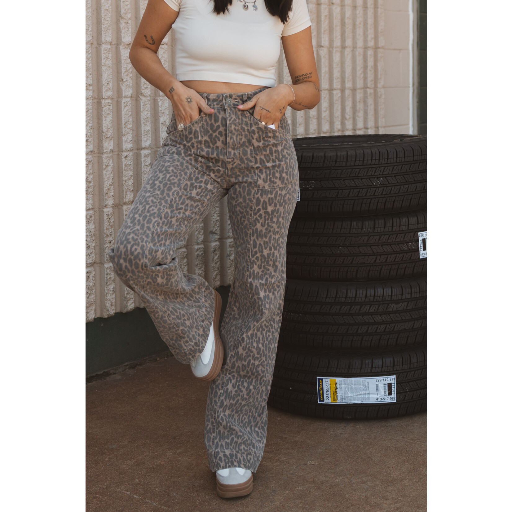 Hidden Brand High Rise Wide Comfort Flare