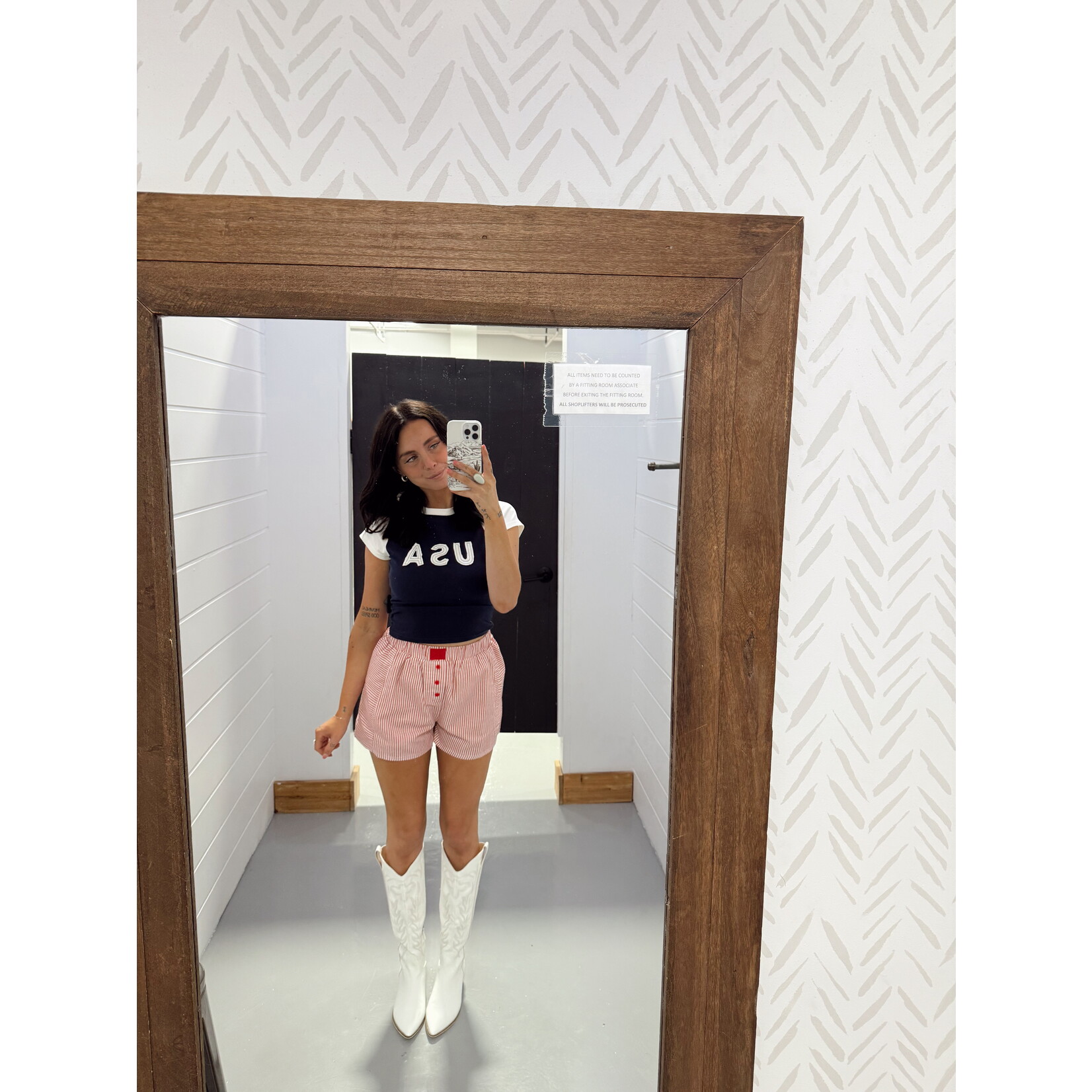 Cap Sleeve USA Baby Tee