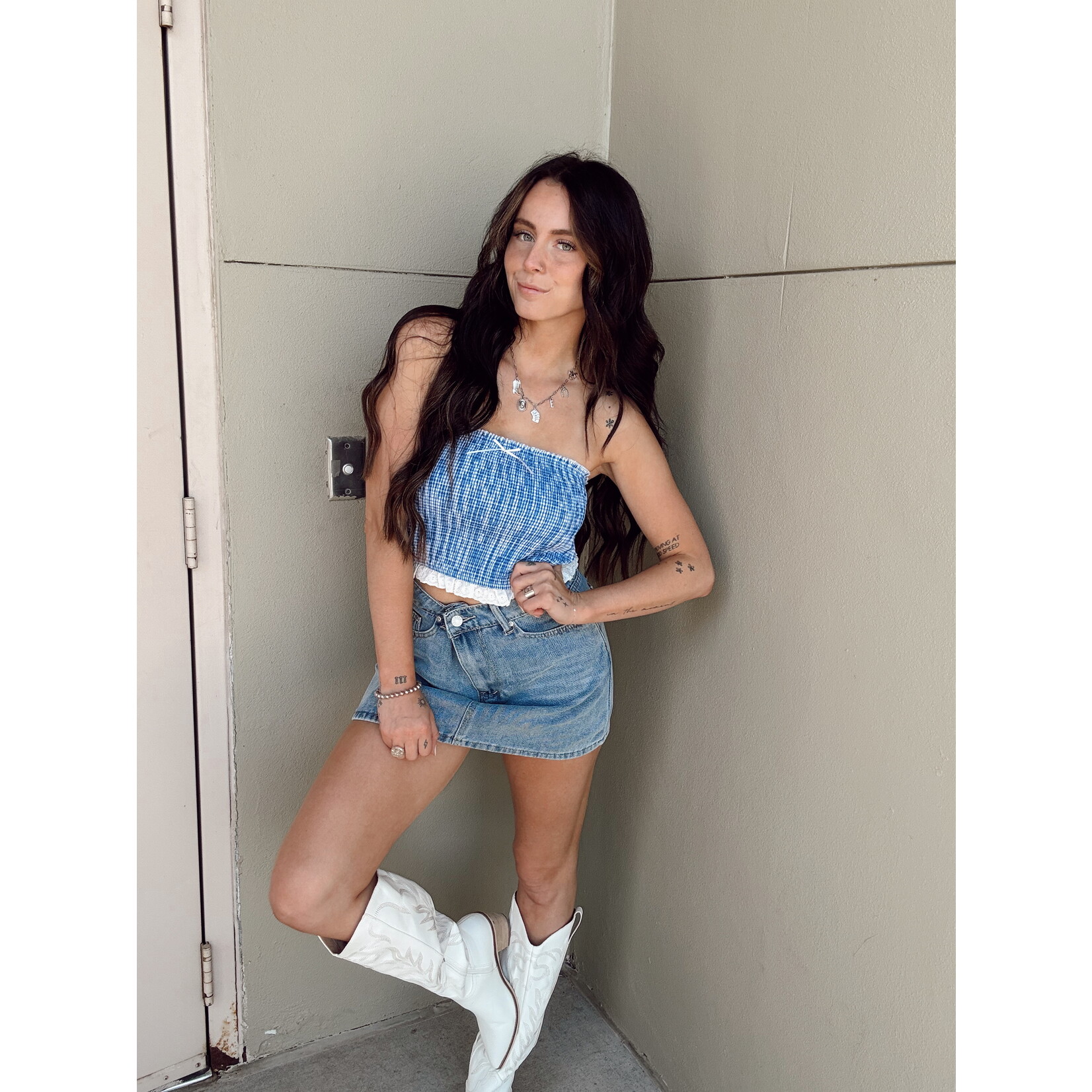 Ruffled Tube Top