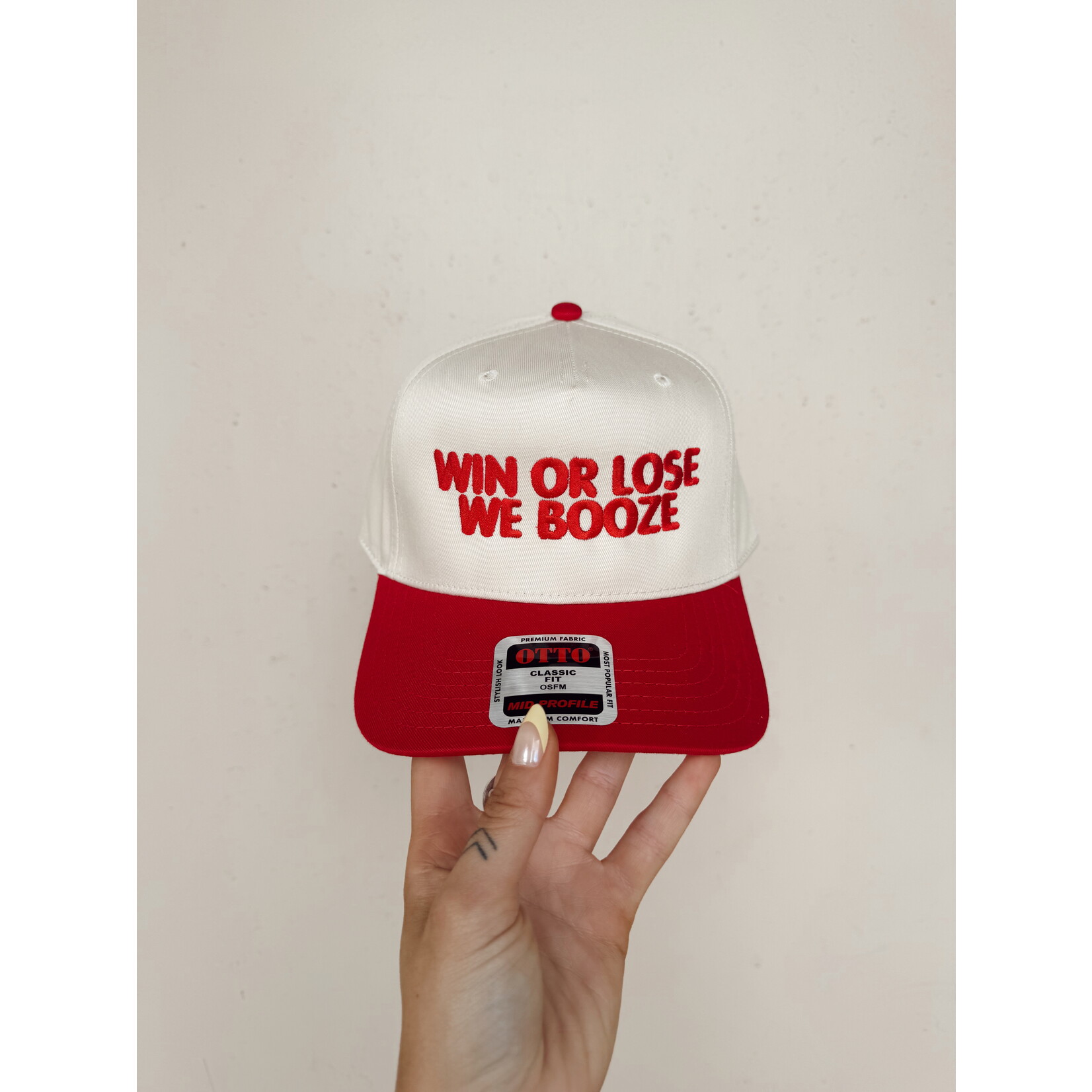 Otto Win Or Lose We Booze Embroidered Hat