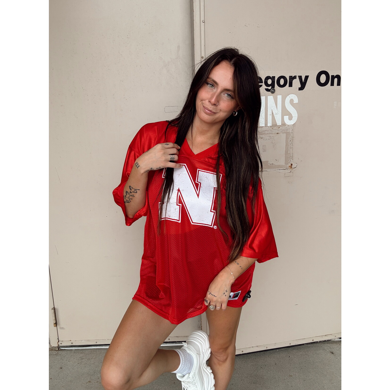 Augusta Sportswear Distressed N Jersey