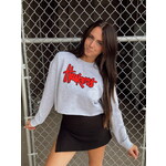 Cropped Huskers Logo Sweatshirt