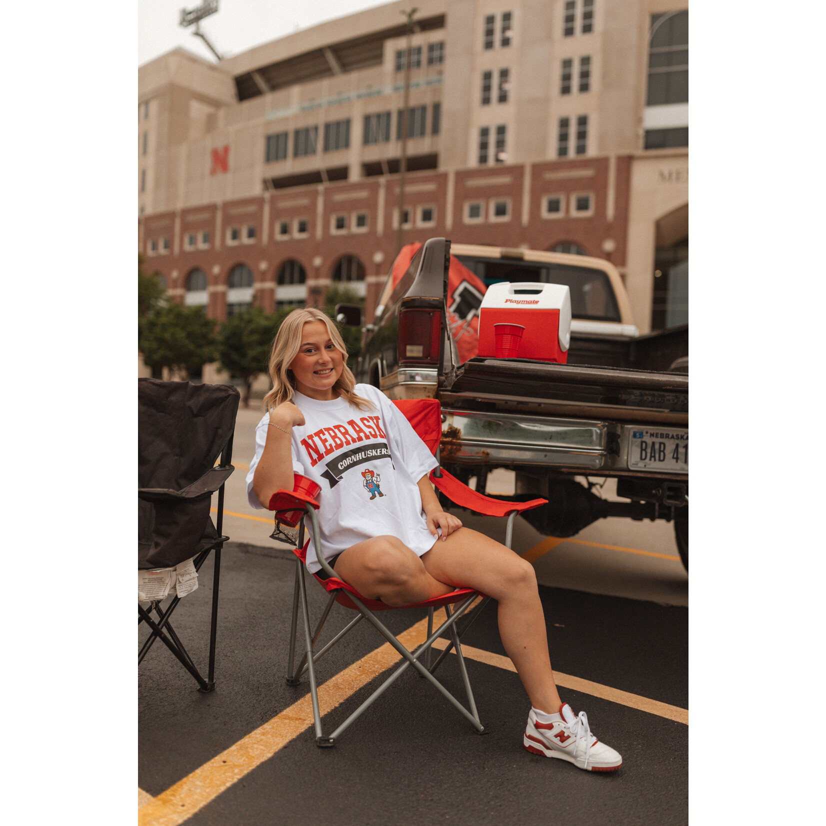 SUPERLINE Nebraska Cornhuskers Banner Herbie Box Tee