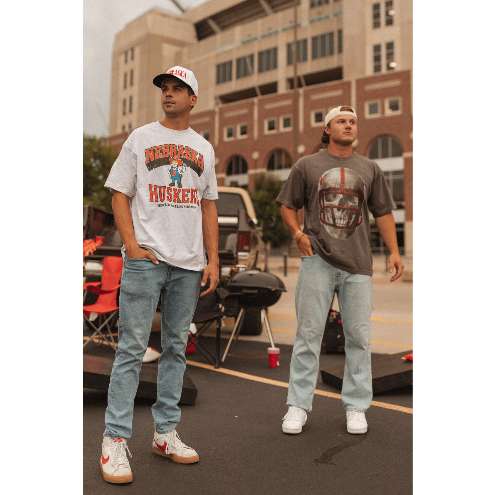 Husker Skull Helmet Tee