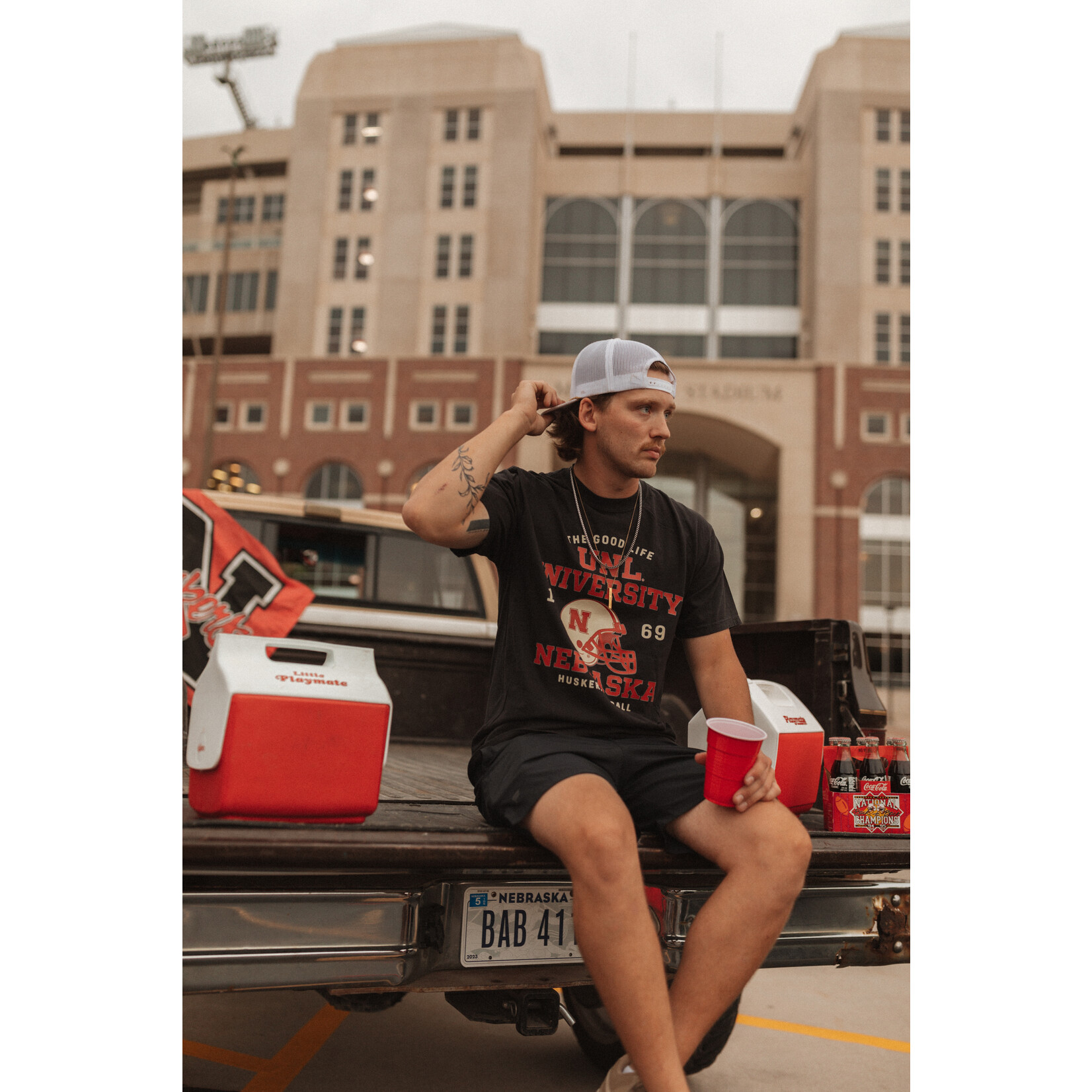 comfort colors UNL University Helmet Tee