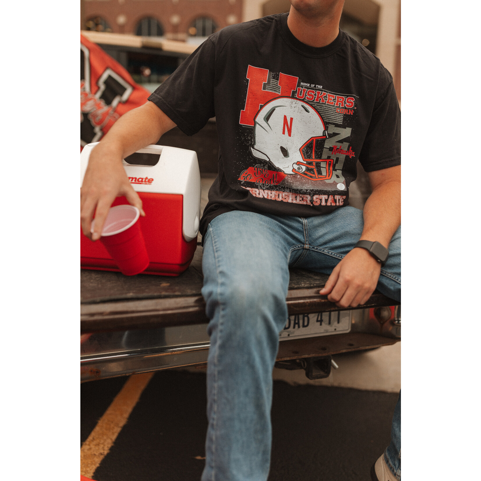 comfort colors Home of the Huskers Tee