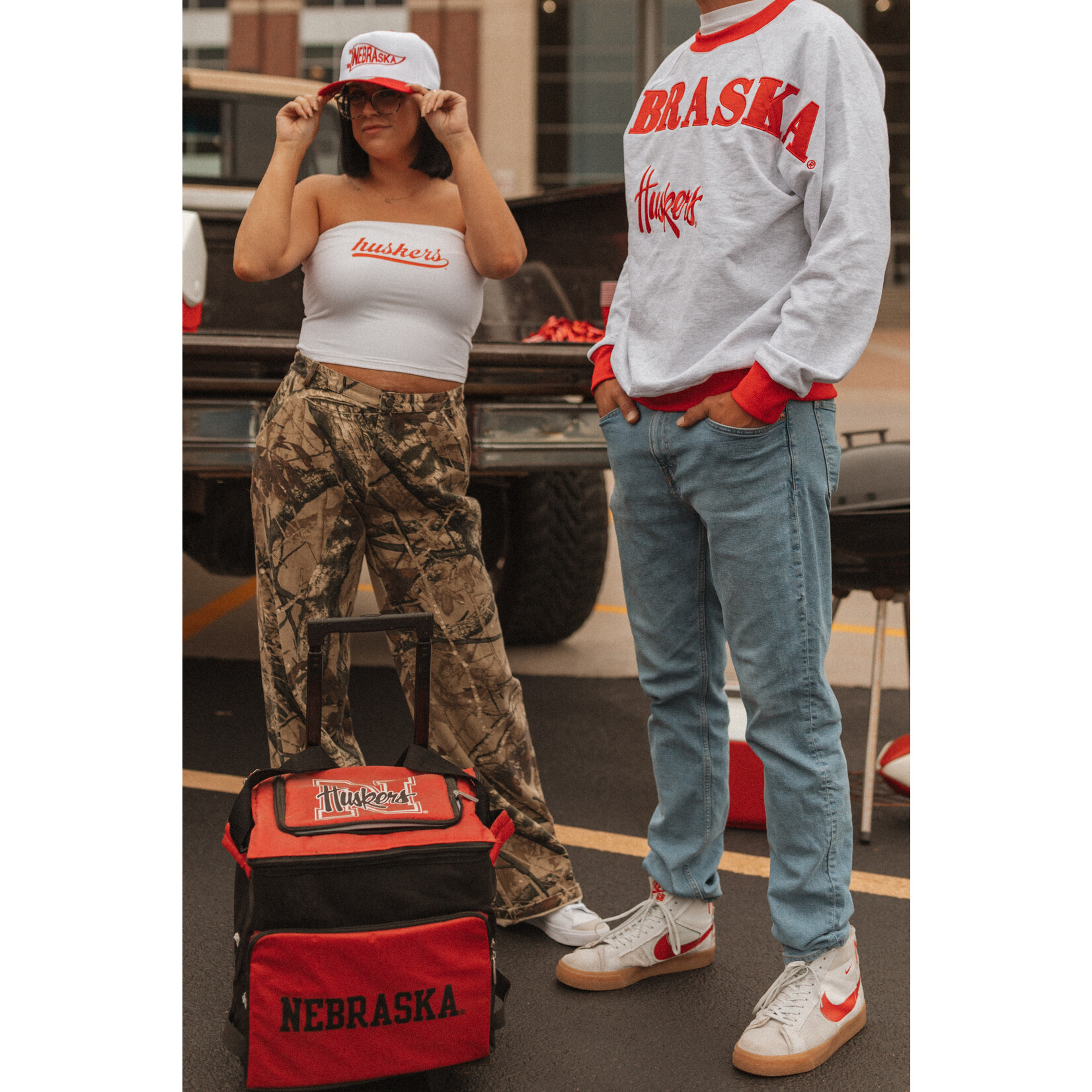 love poem Huskers Swoosh Tube Top