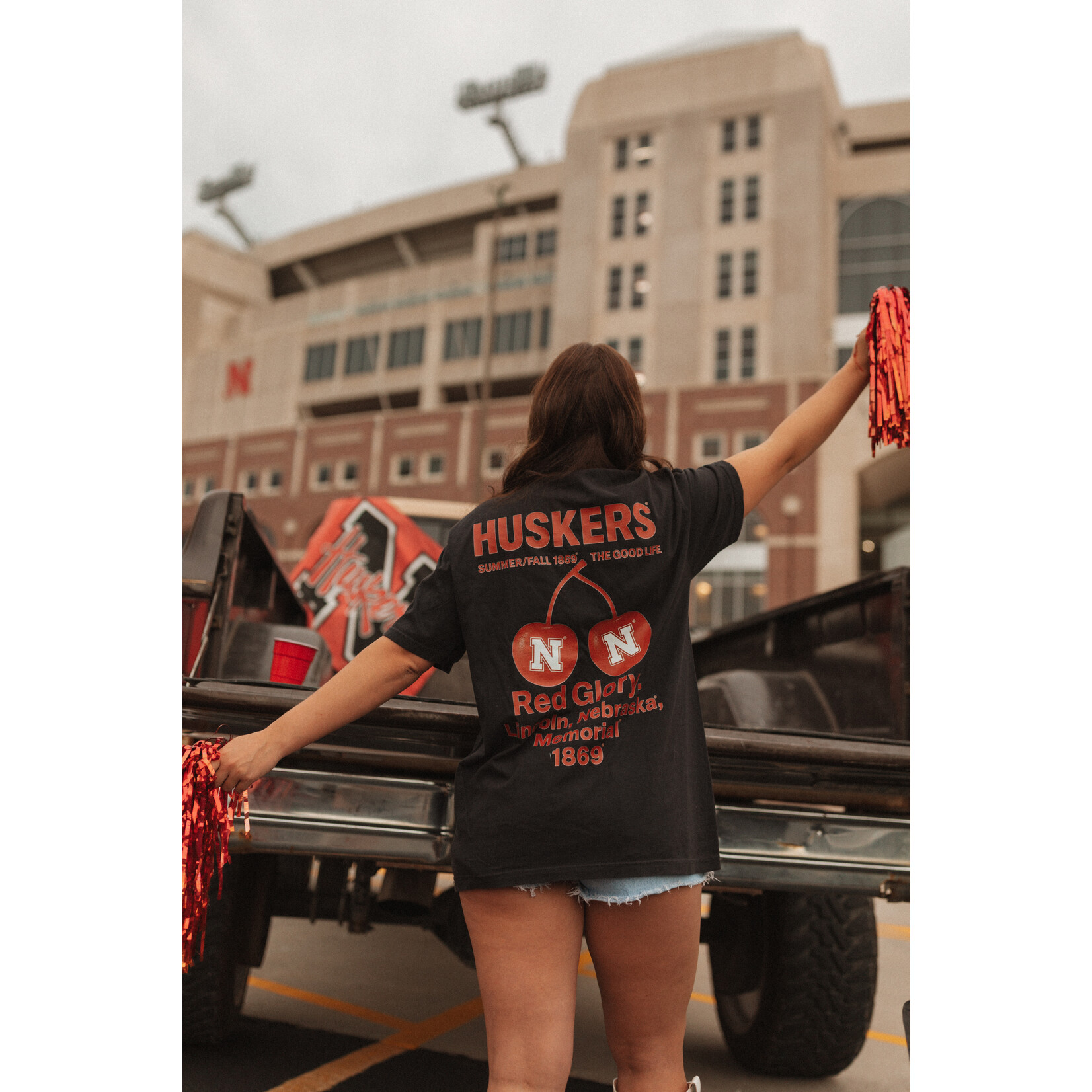 comfort colors Huskers Red Glory Cherries Tee