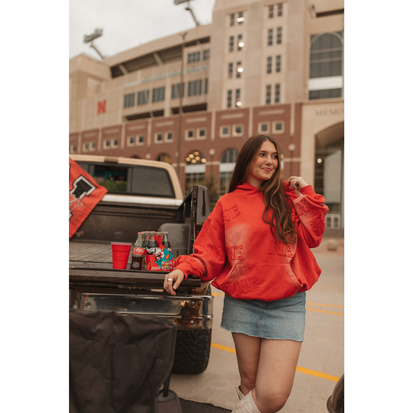 Faded NE Stitch Hoodie