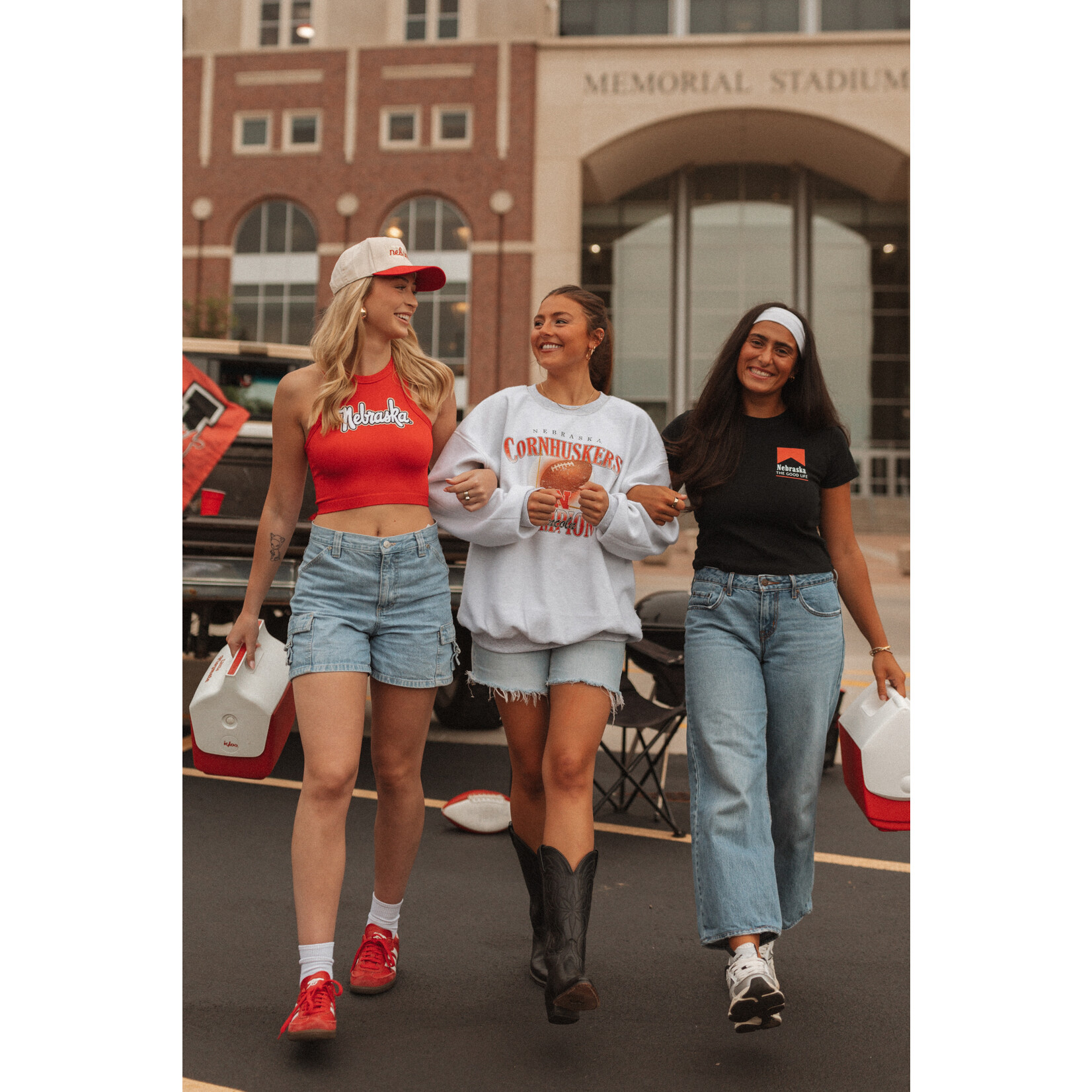 Nebraska Cursive Two Tone Patch Tank