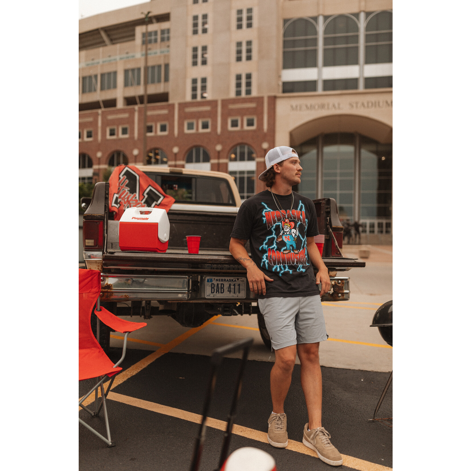 Nebraska Herbie Lightning Tee