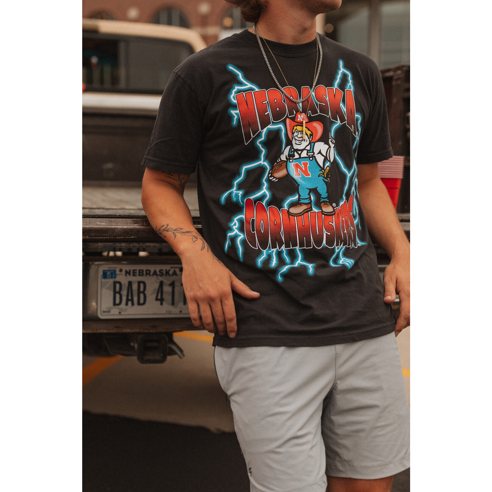 Nebraska Herbie Lightning Tee