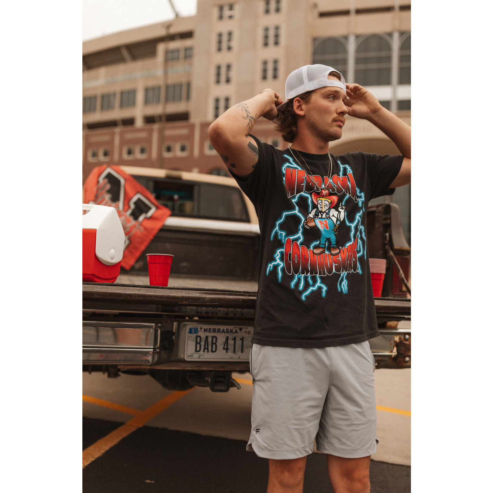 Nebraska Herbie Lightning Tee