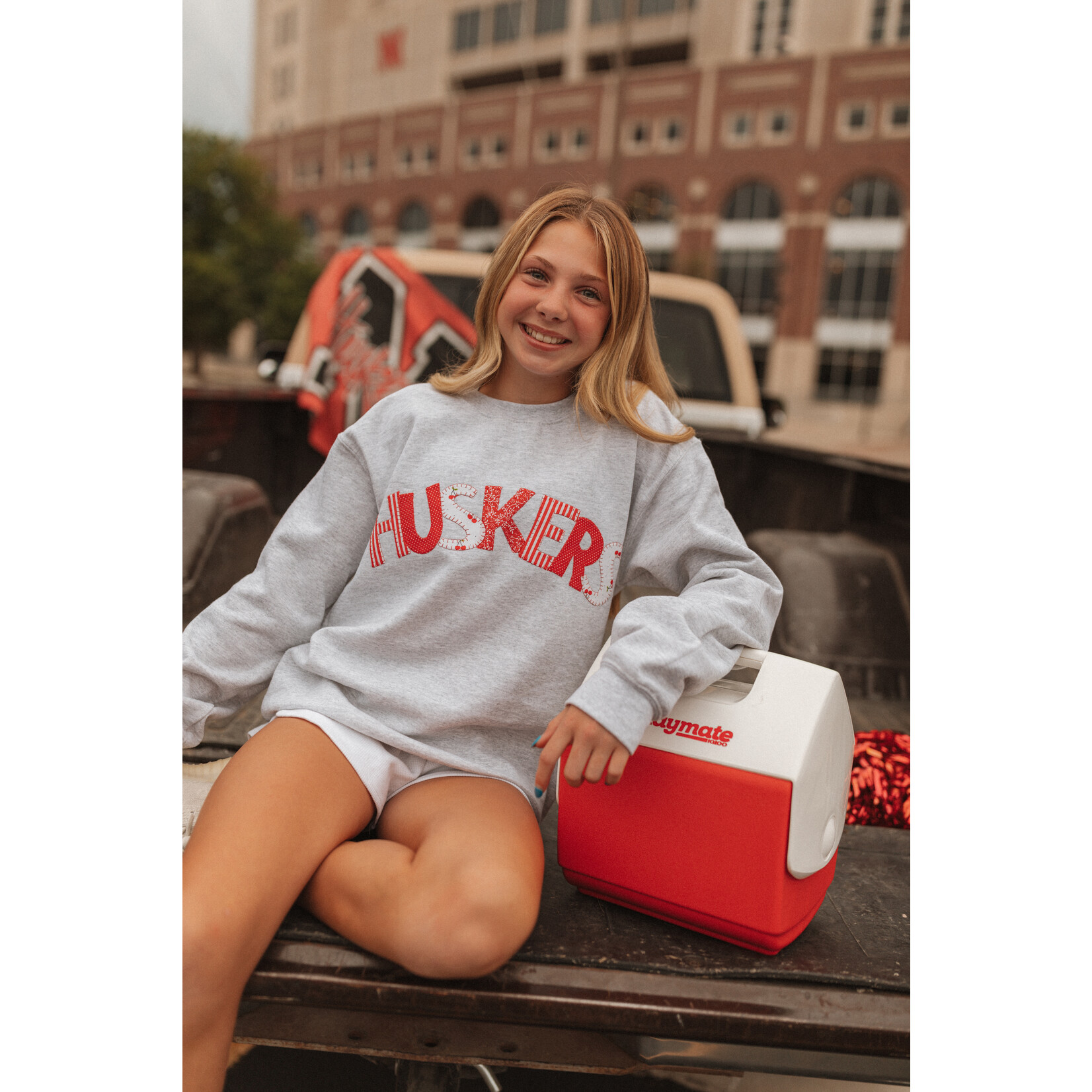 Gildan Huskers Patchwork Crew