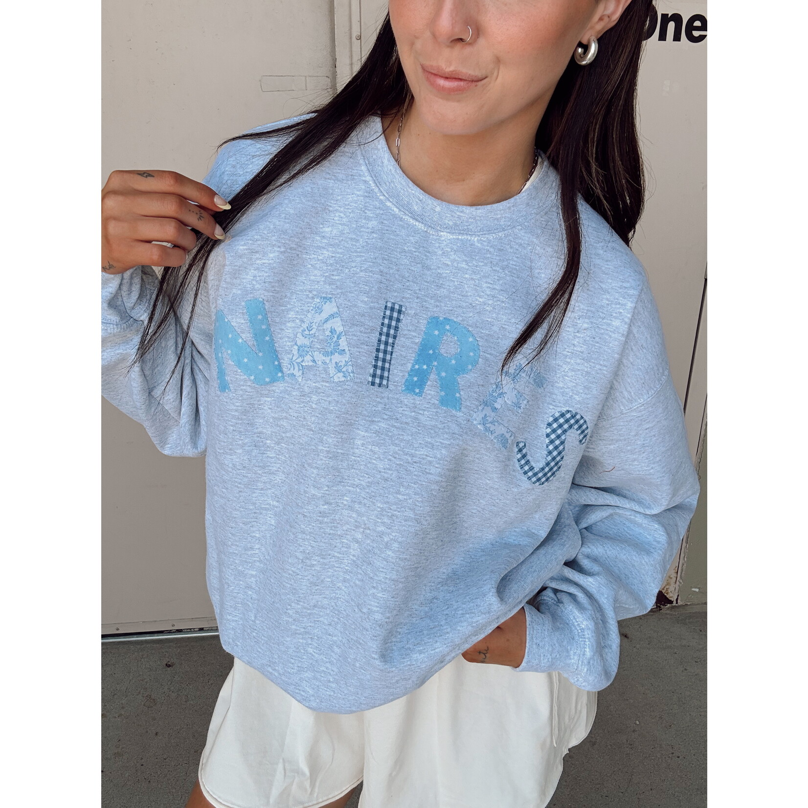 Gildan Naires Patchwork Crew