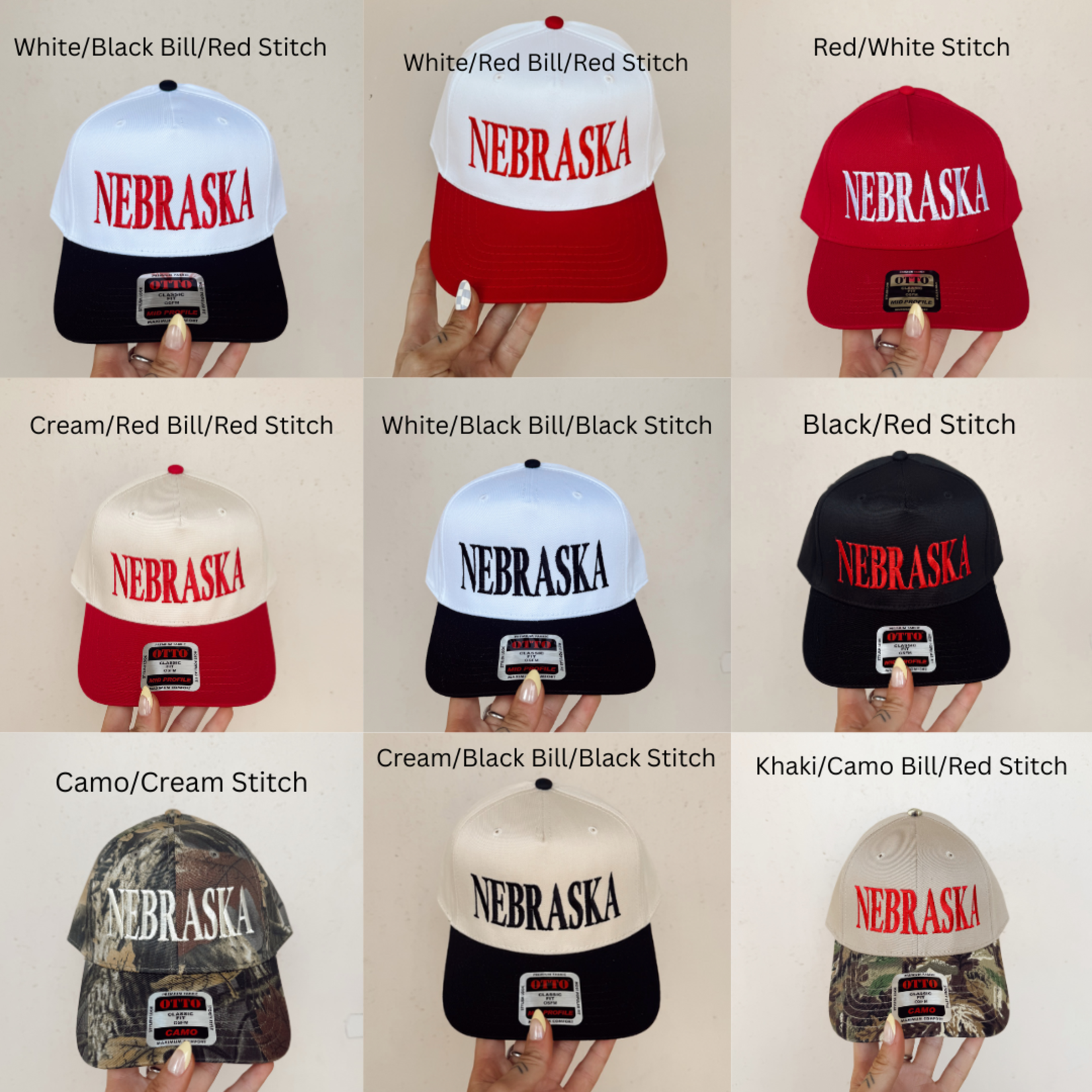 Otto Nebraska Embroidered Hat