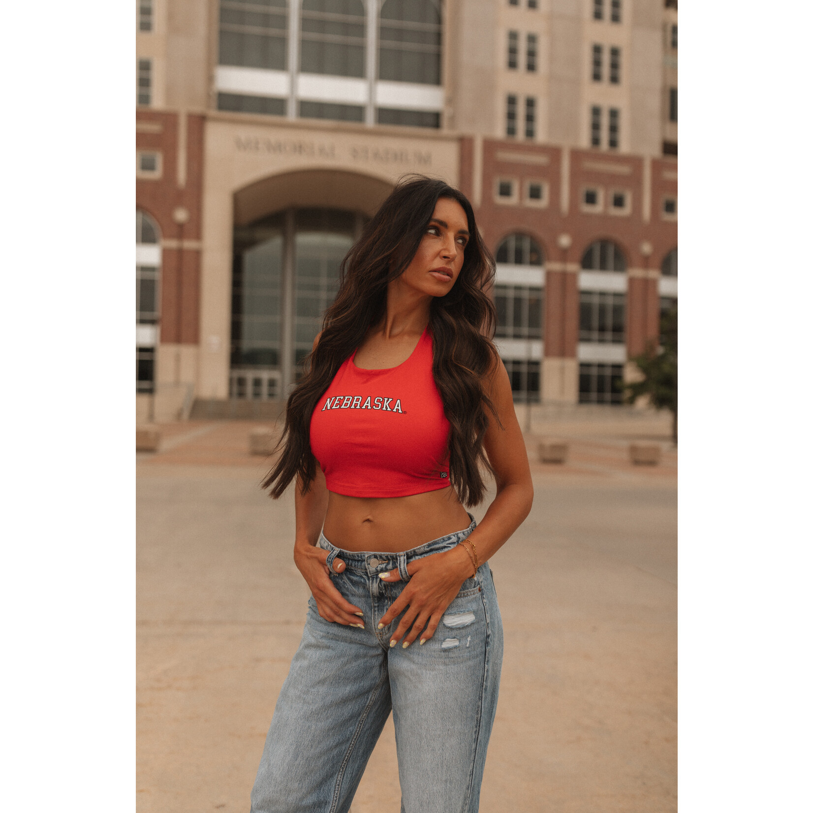 Hype and Vice University of Nebraska Halter Tank