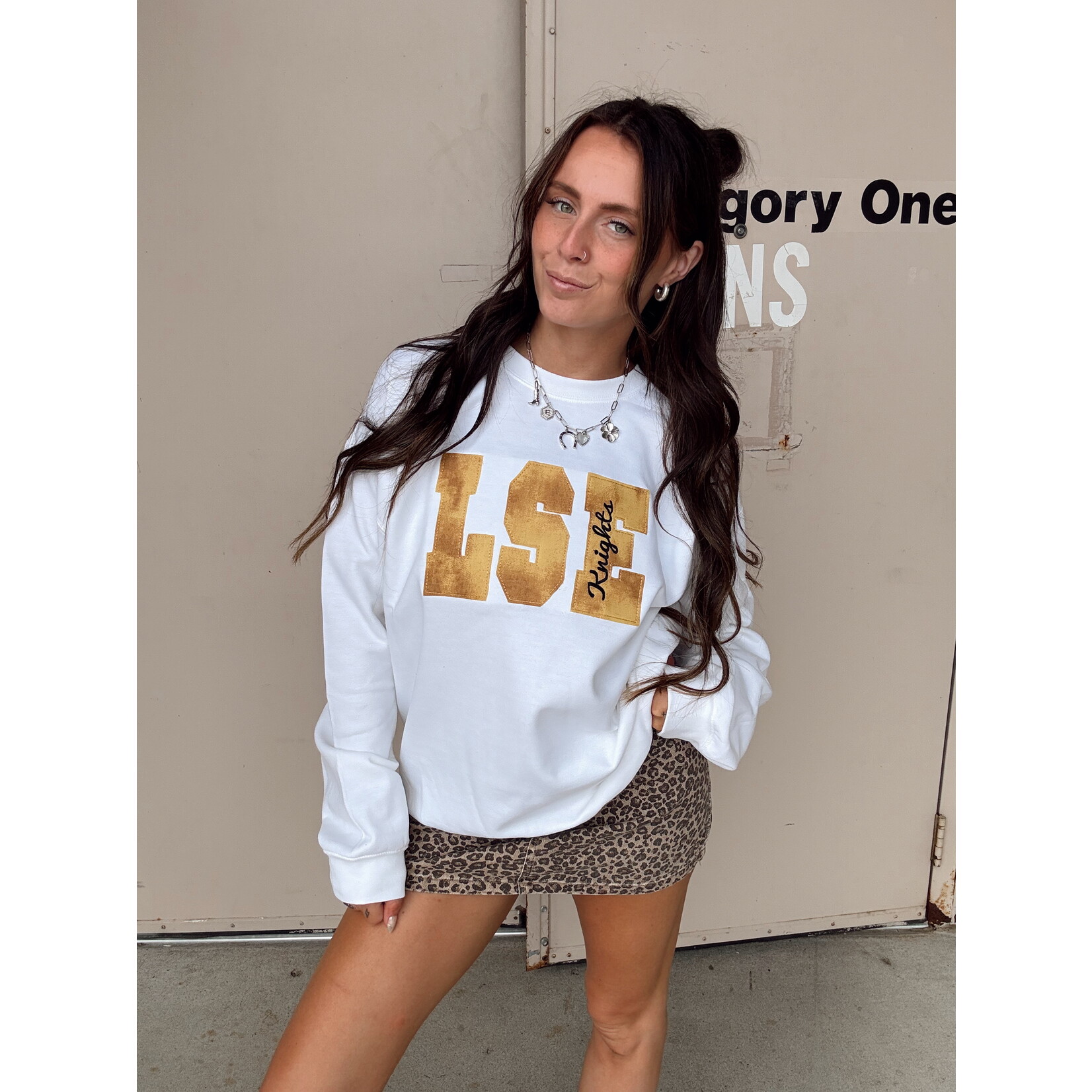 Gildan LSE Sewn Layered Embroidered Crew