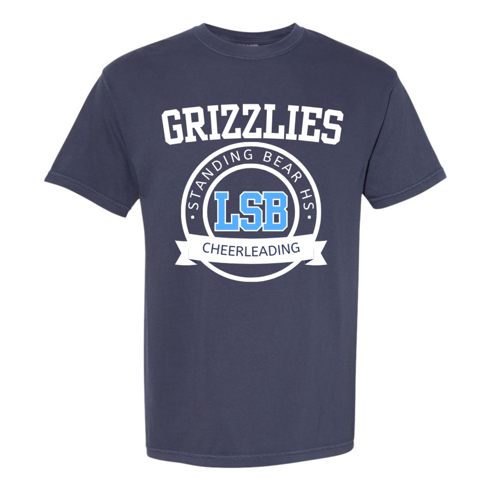 comfort colors Grizzly Cheerleading Circle Tee