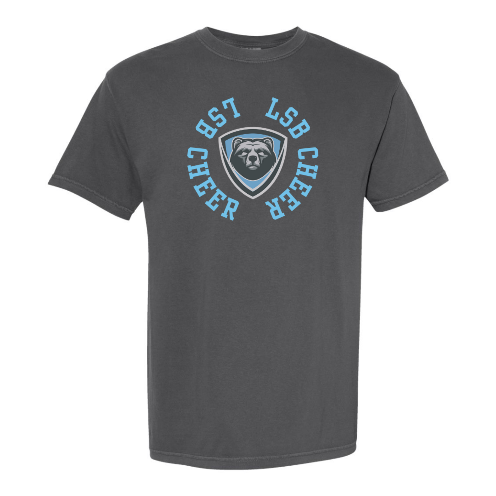 comfort colors LSB Cheer Logo Circle Tee