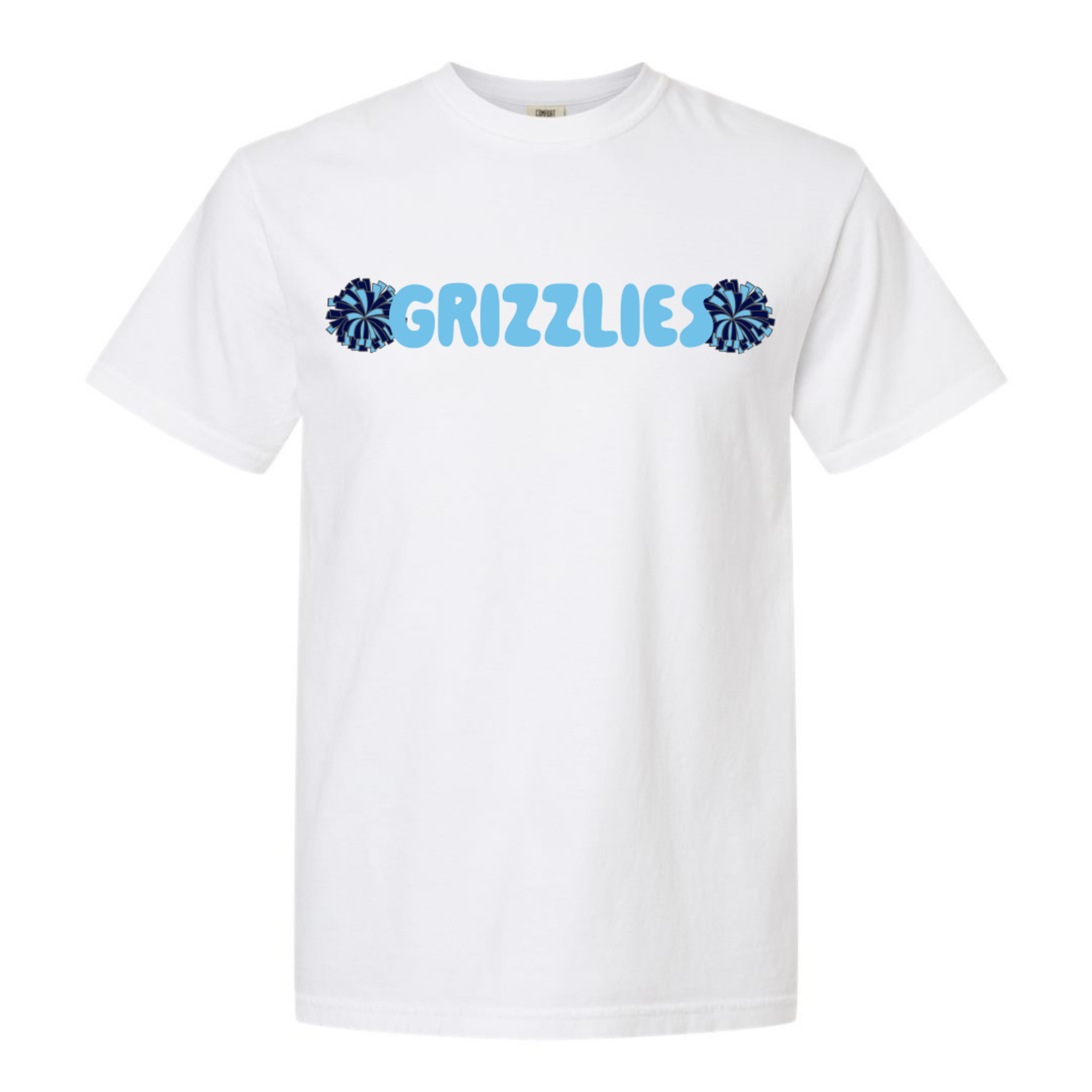 comfort colors Grizzlies Pom Tee