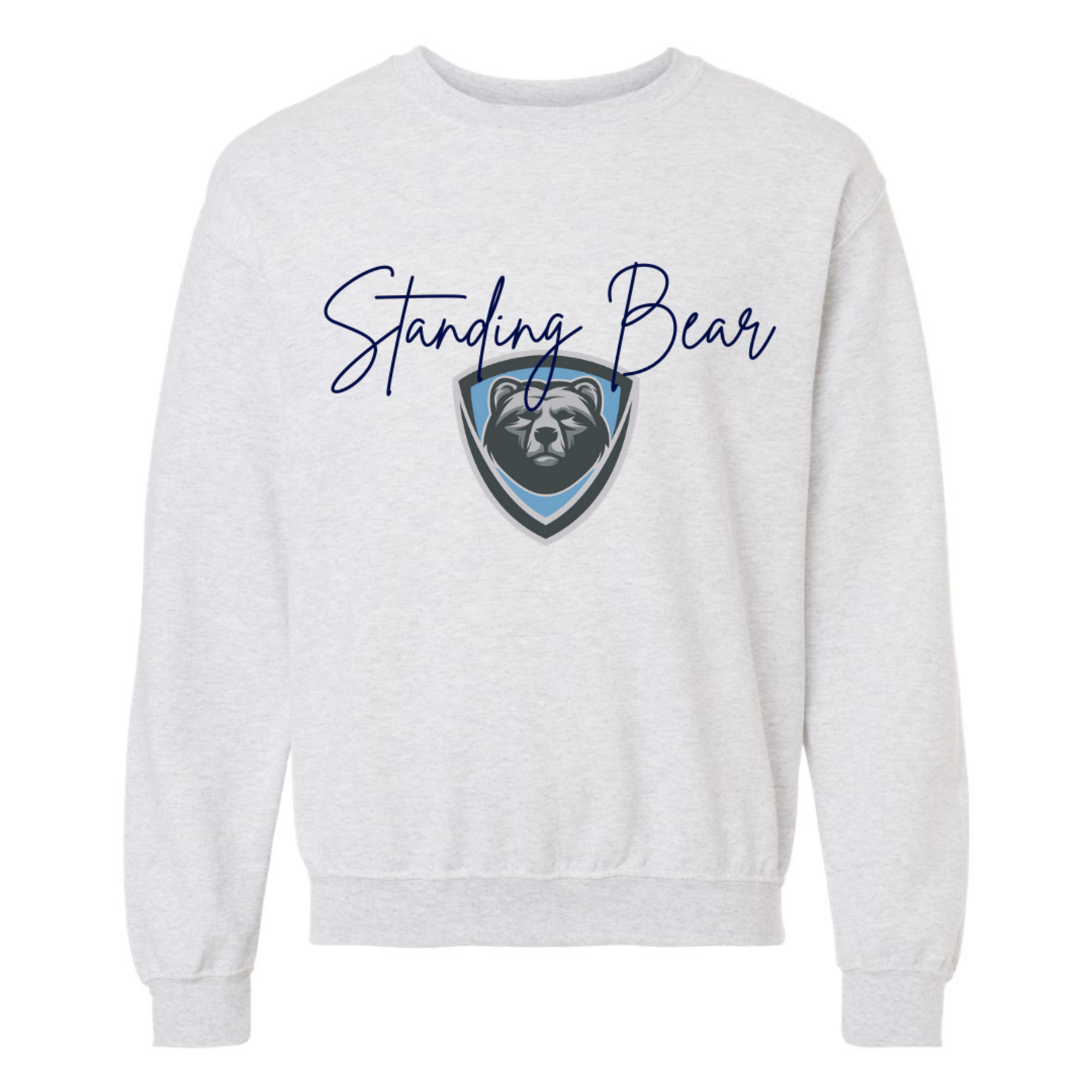Gildan Standing Bear Cursive Logo Crew
