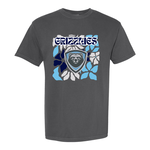 comfort colors Grizzlies Floral Tee
