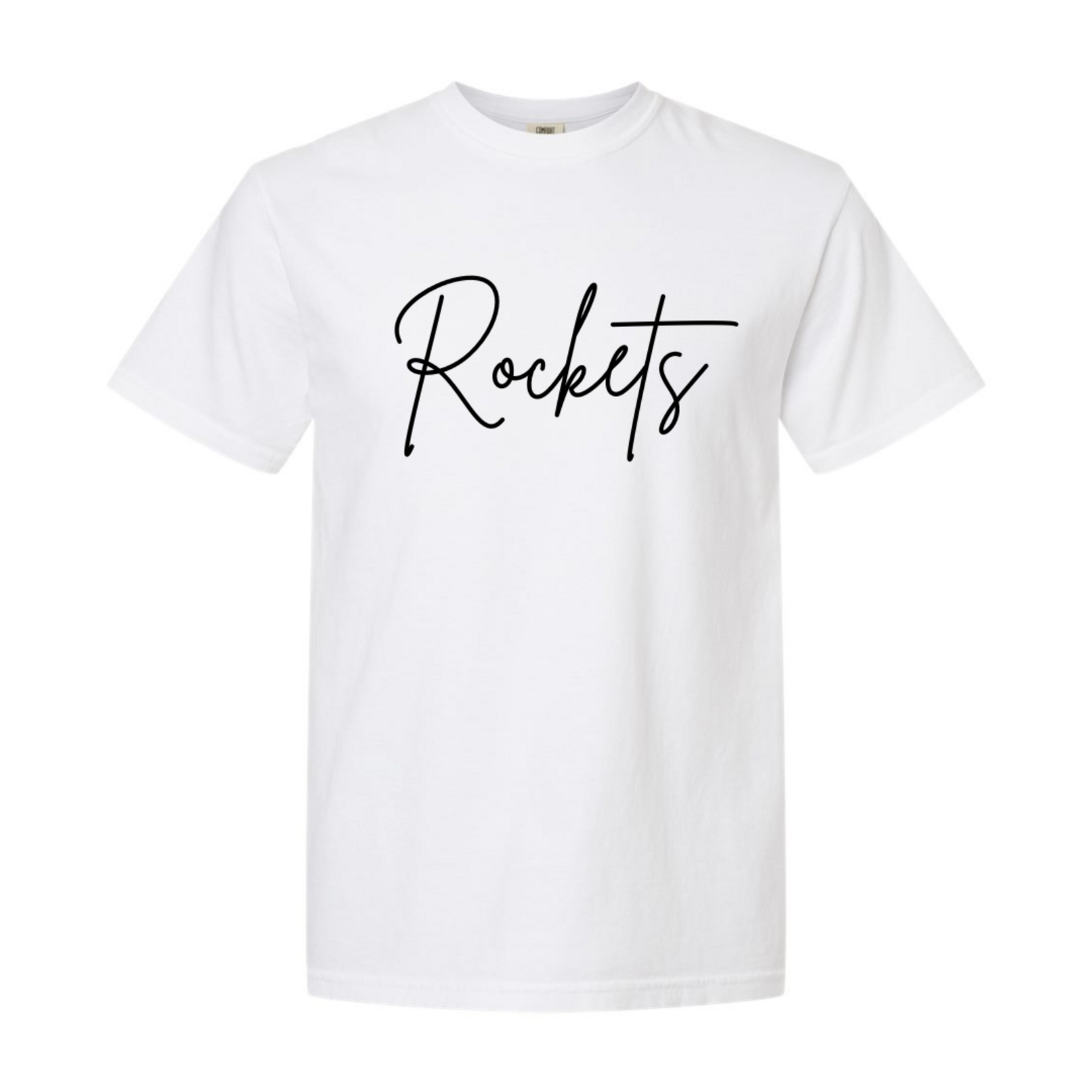Rockets Cursive Embroidered Tee